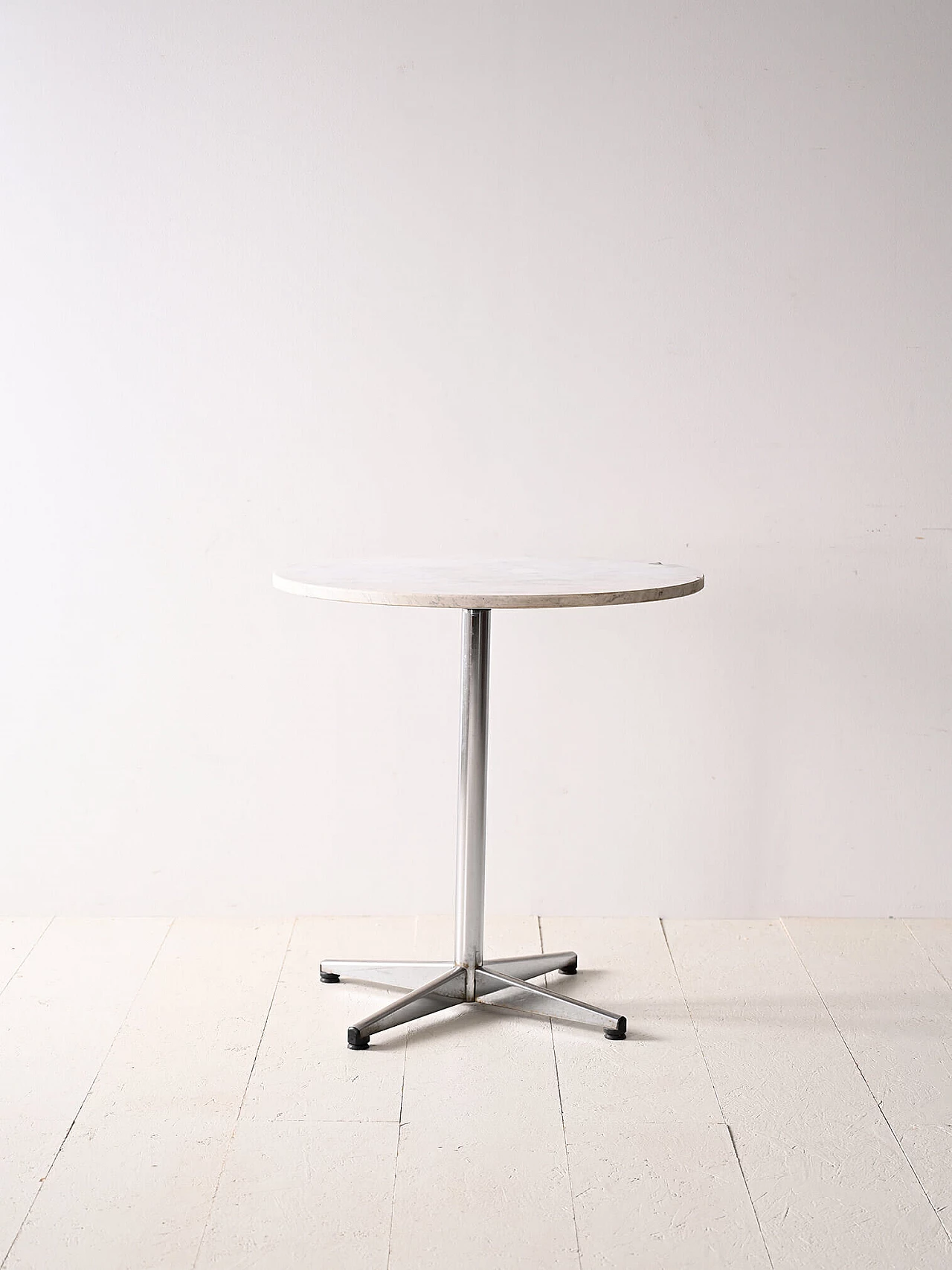 Tavolino da caffè in marmo e metallo, anni '70 2