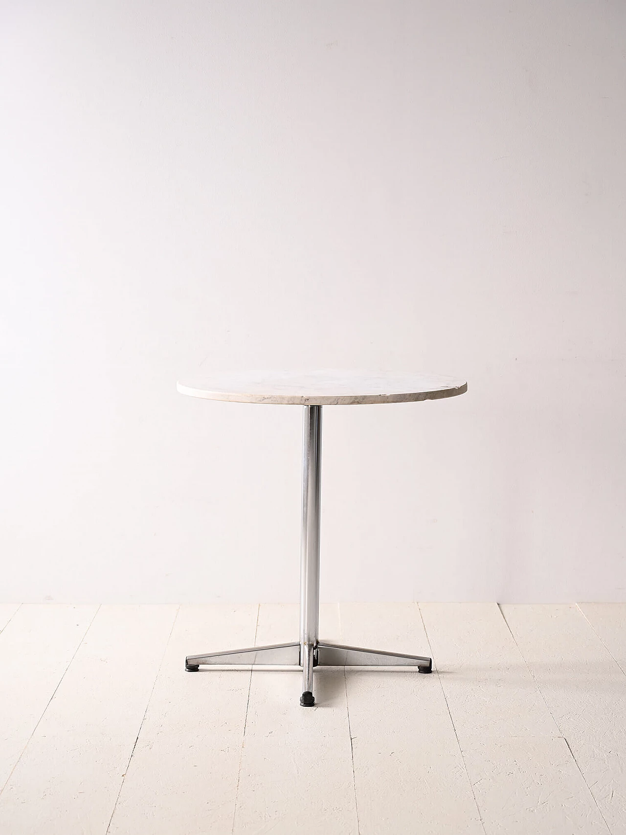 Tavolino da caffè in marmo e metallo, anni '70 3
