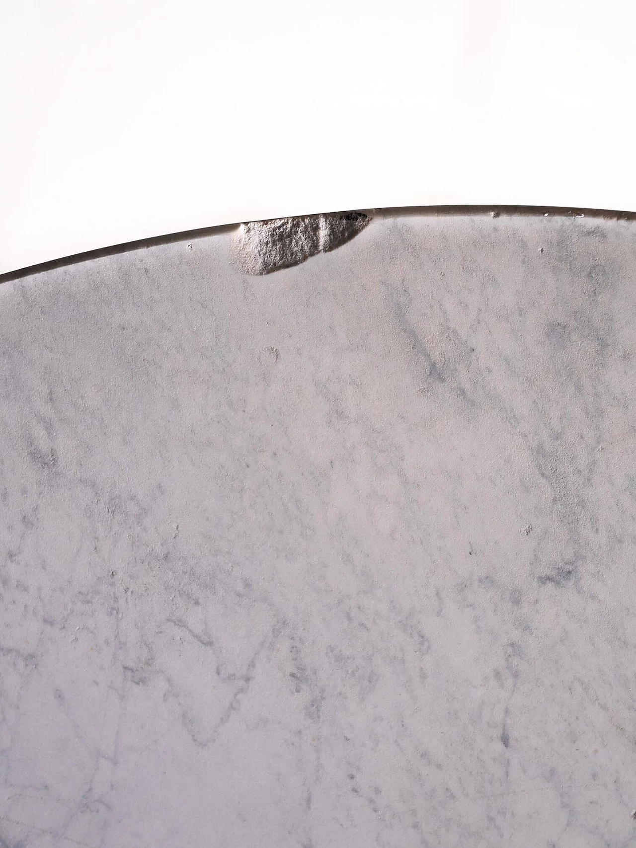 Tavolino da caffè in marmo e metallo, anni '70 4