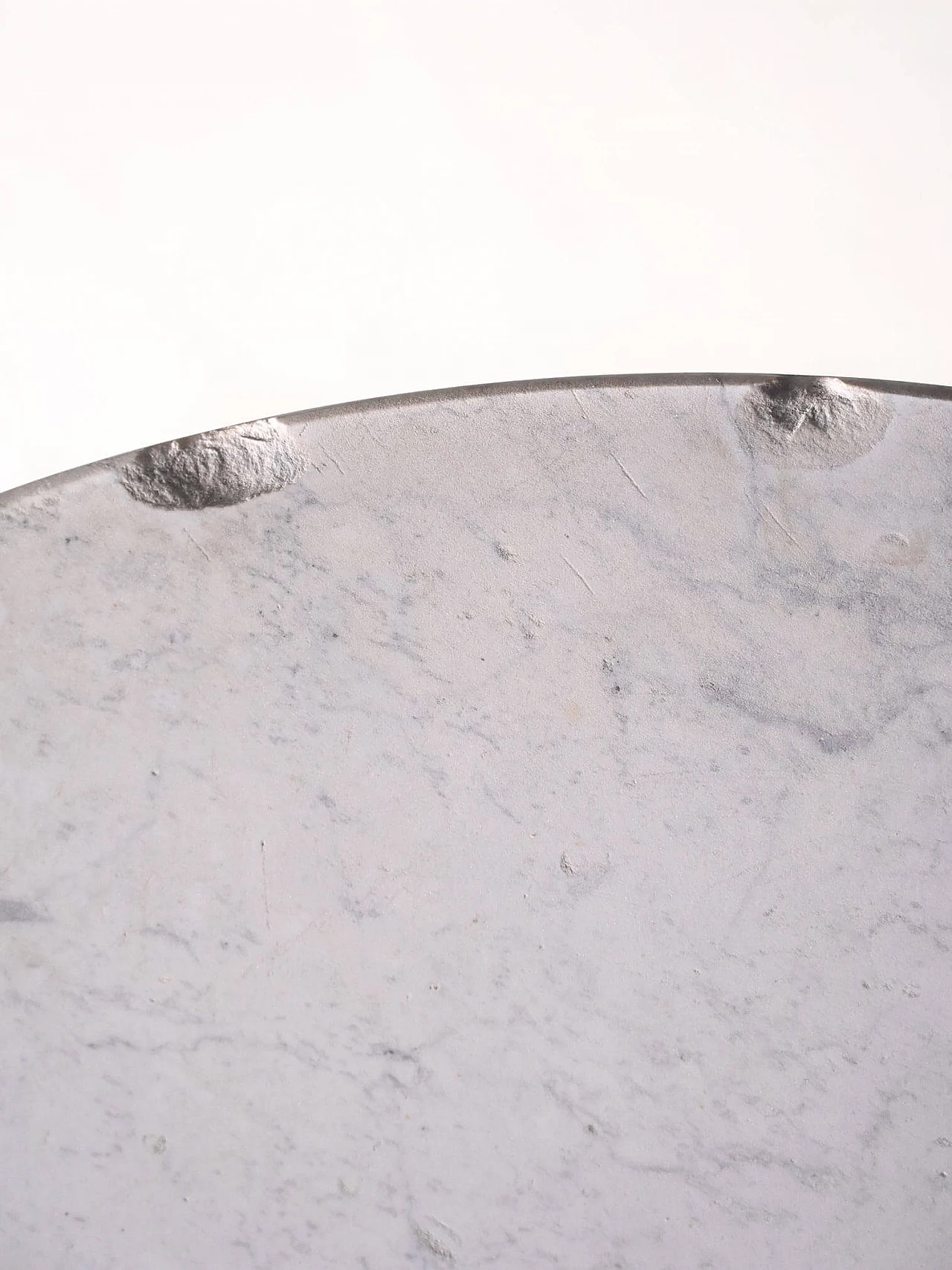 Tavolino da caffè in marmo e metallo, anni '70 6