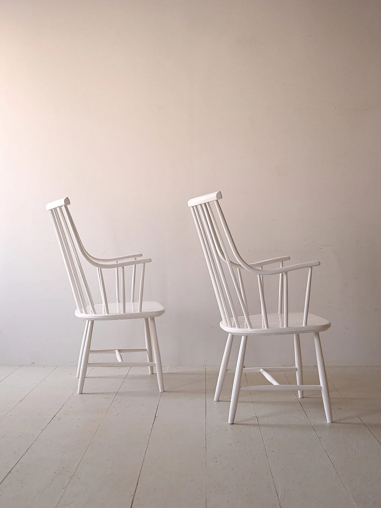 Coppia di sedie Grandessa in legno di Lena Larsson, anni '50 3
