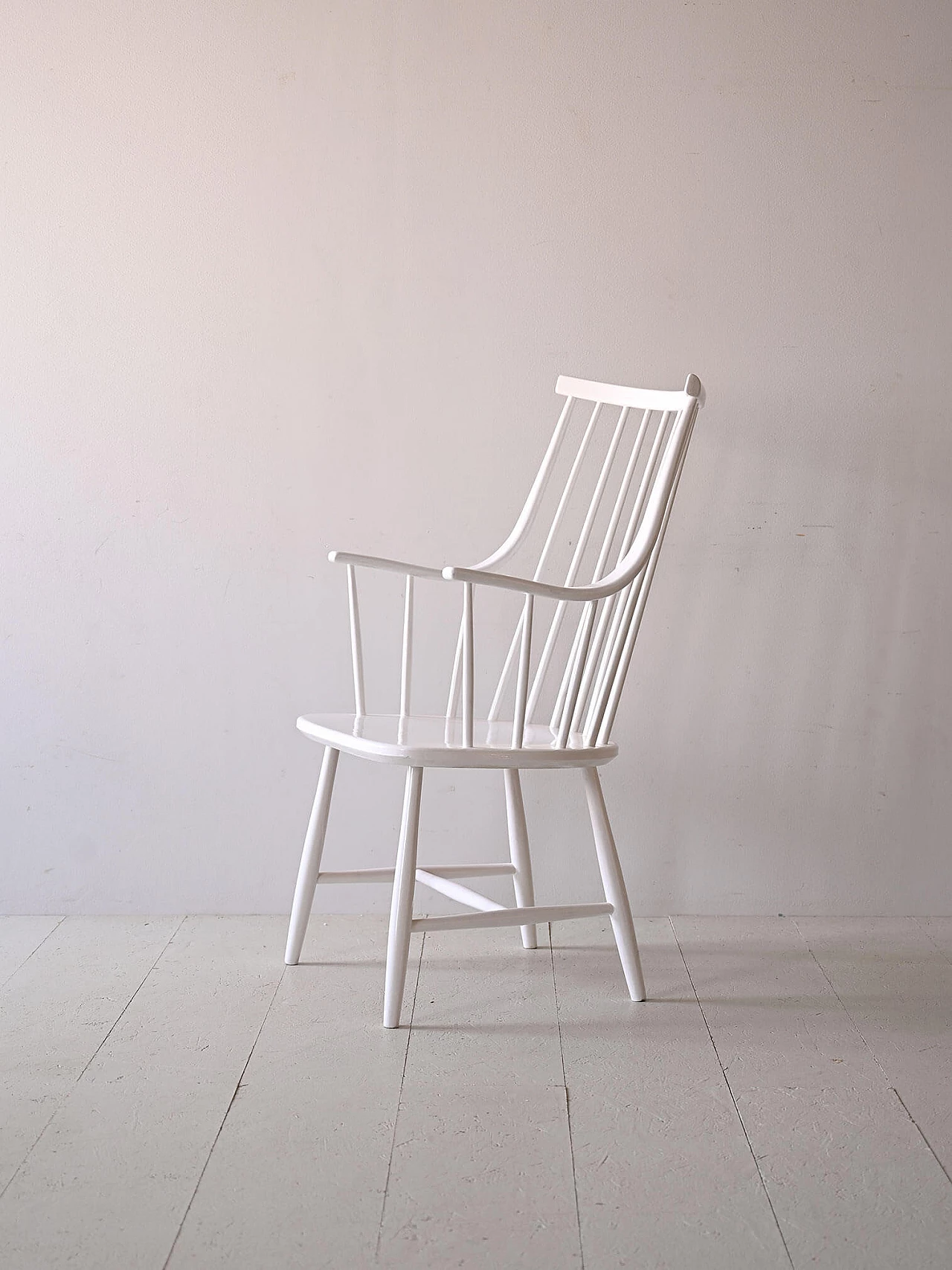 White wood Grandessa armchair by Lena Larsson, 1950s 1
