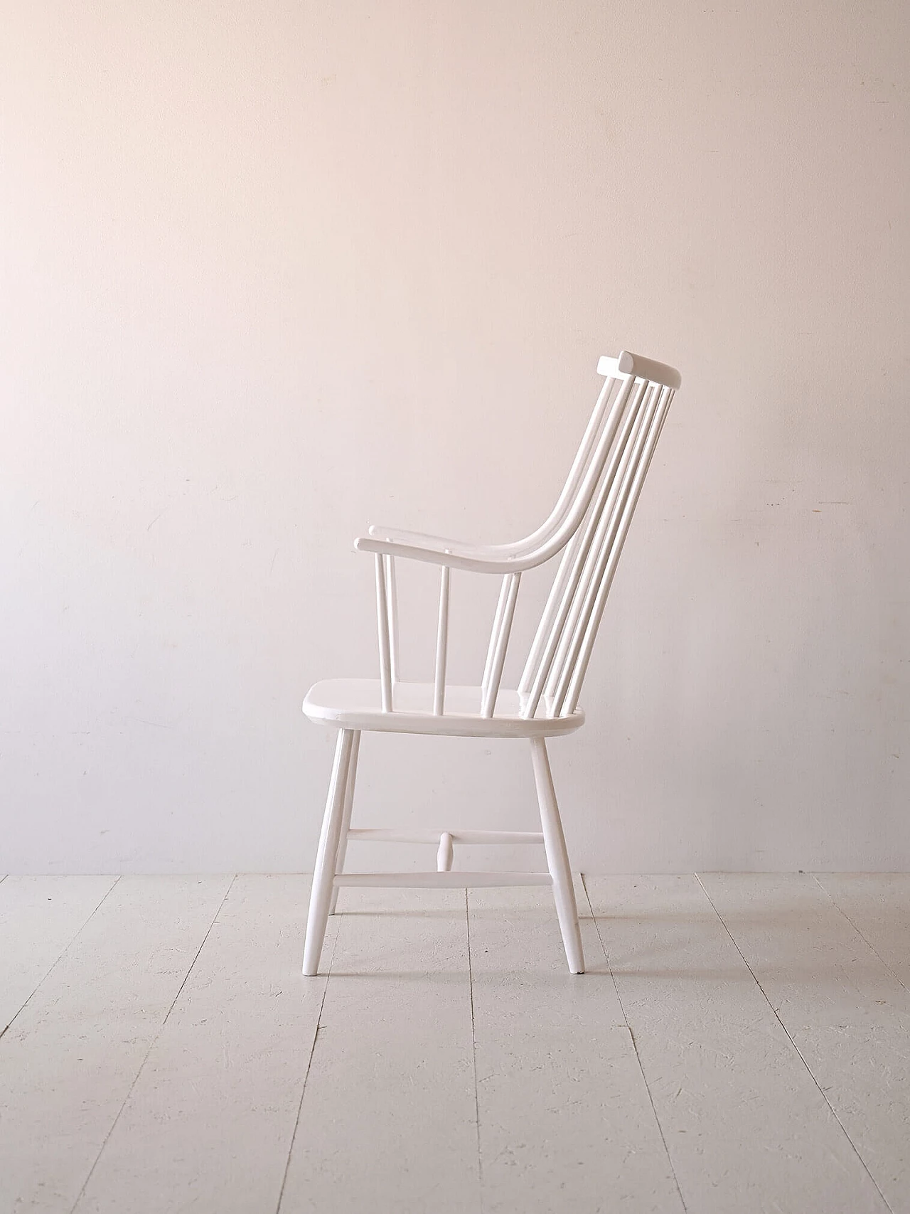 White wood Grandessa armchair by Lena Larsson, 1950s 3