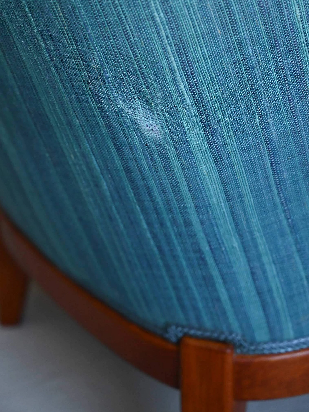Scandinavian blue fabric armchair, 1960s 13