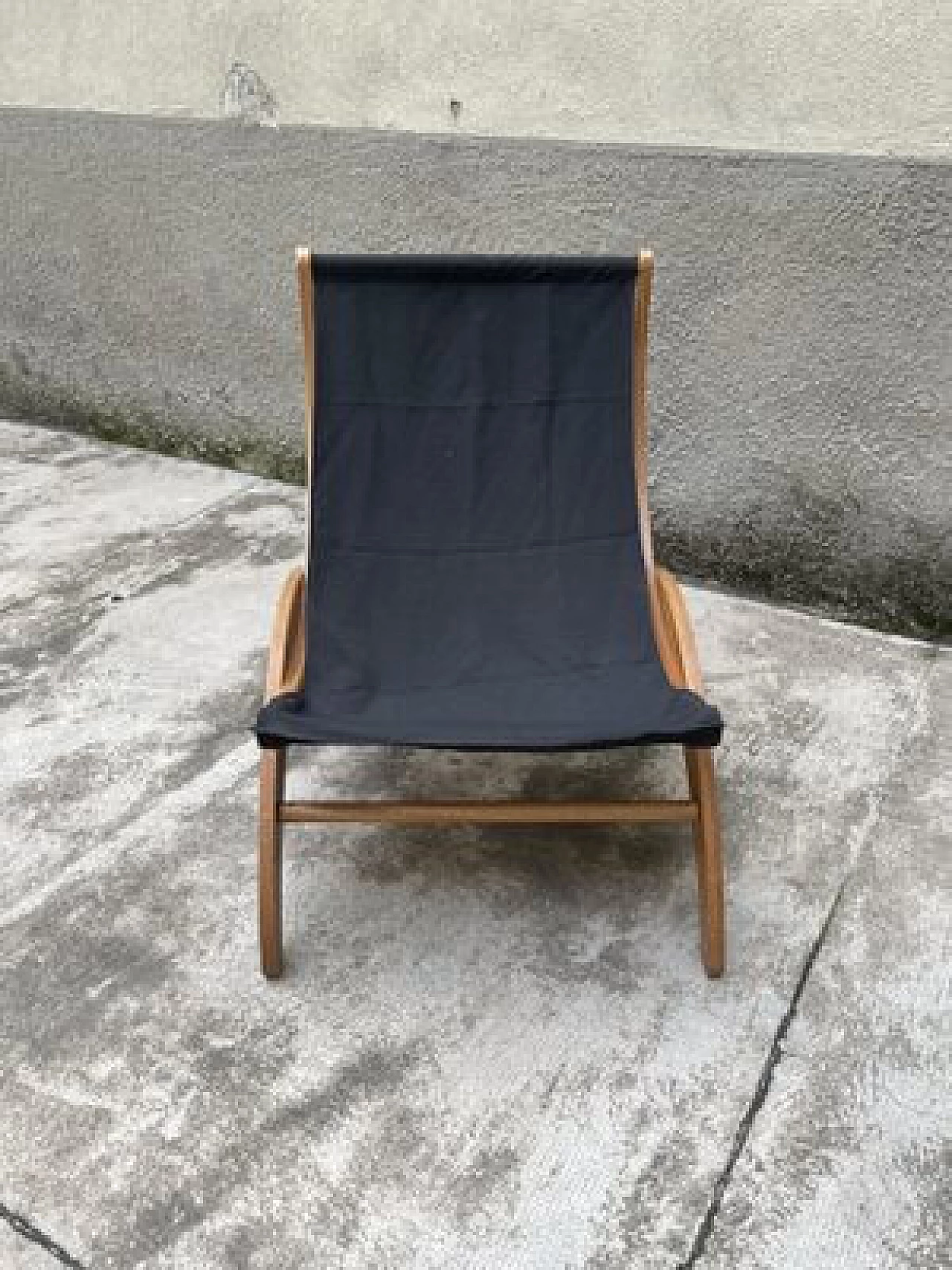 Armchair in multilayer beech and fabric attributed to Ingmar Relling, 1960s 2