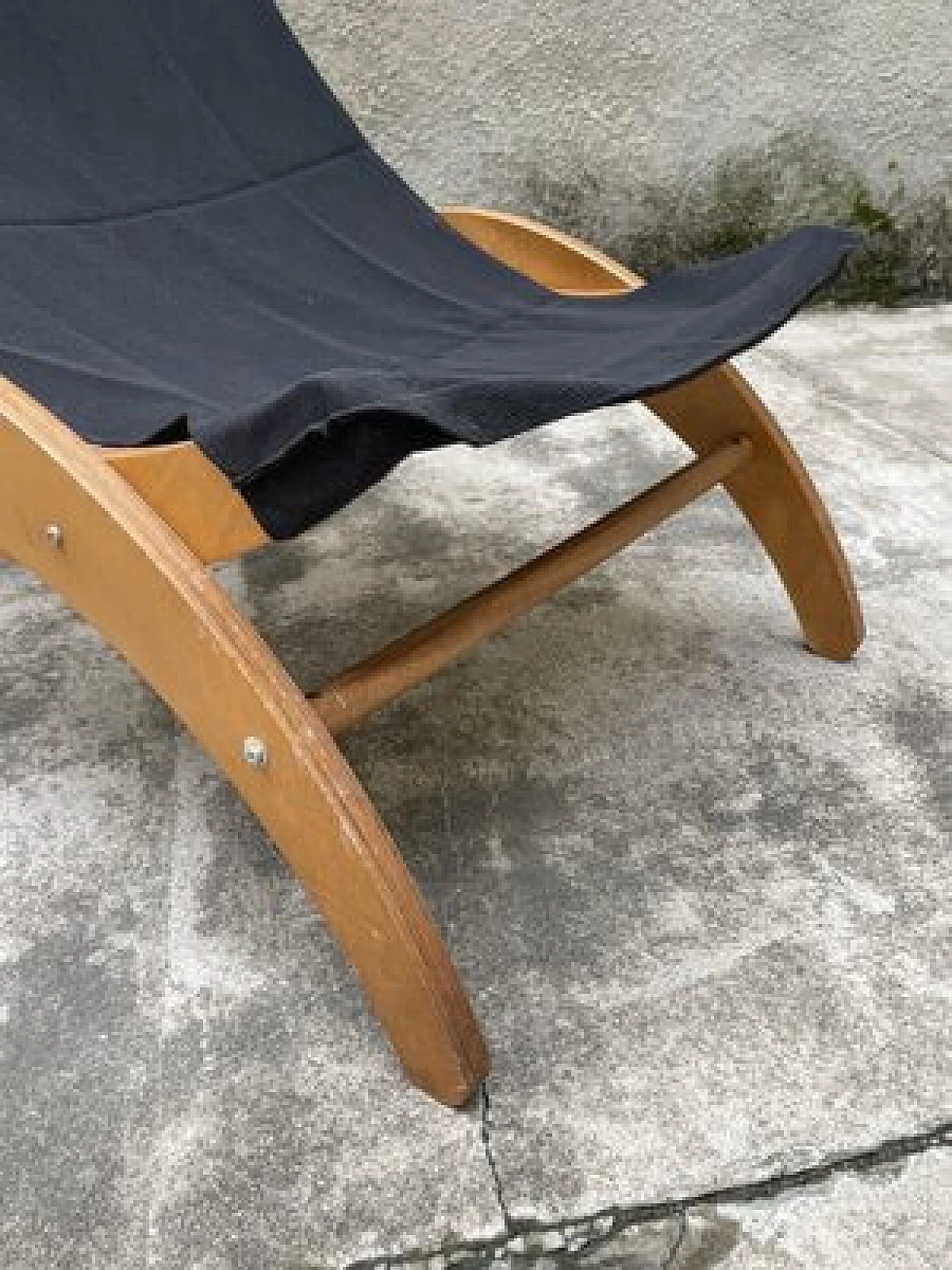 Armchair in multilayer beech and fabric attributed to Ingmar Relling, 1960s 9