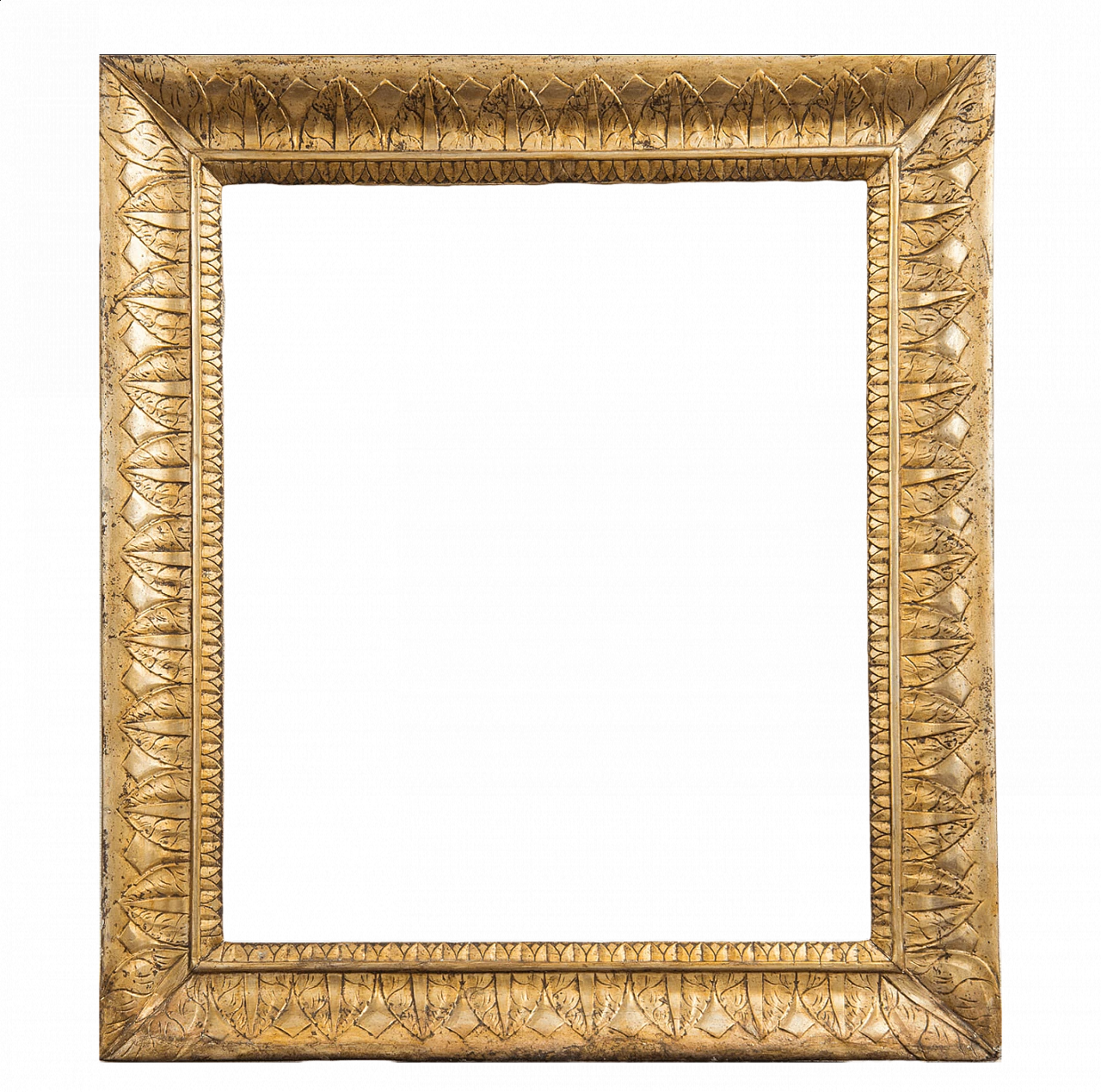 Cornice Impero napoletana in legno intagliato e dorato, inizio '800 5