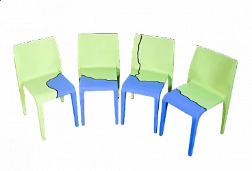 4 Laleggera Chairs by Riccardo Blumer for Alias, 2000s