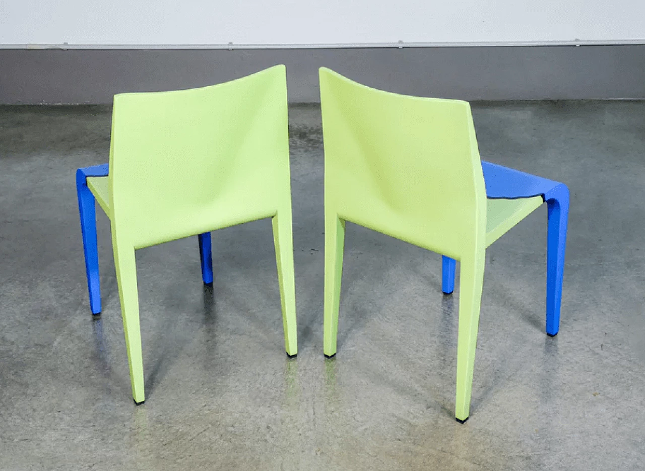 Pair of Laleggera 46 and 49 chairs by Riccardo Blumer for Alias, 2000s 6