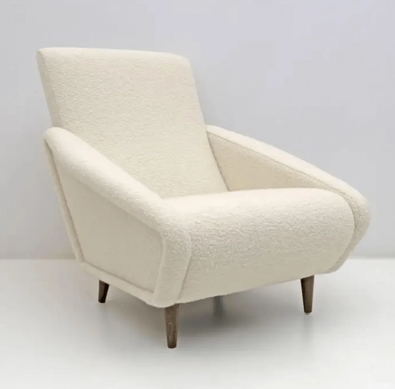 Pair of Gio Ponti's Distex 807 style armchairs, 1980s 4