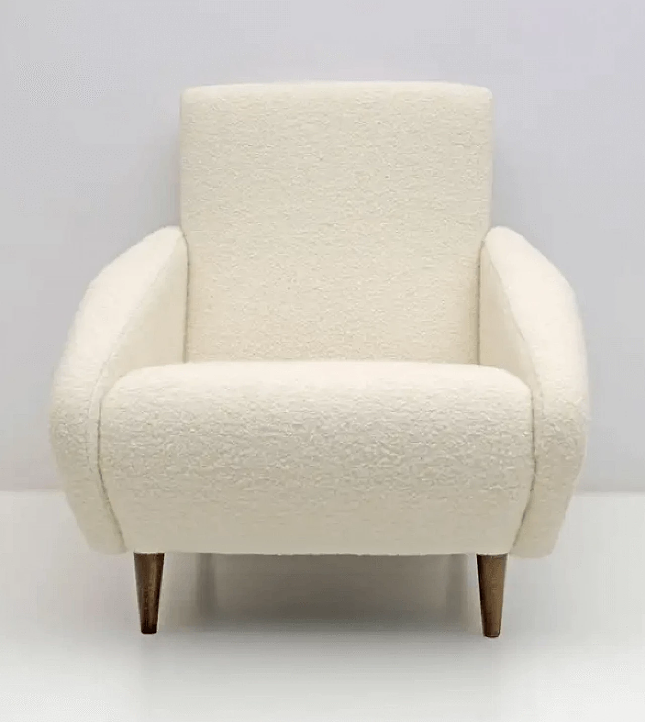 Pair of Gio Ponti's Distex 807 style armchairs, 1980s 5