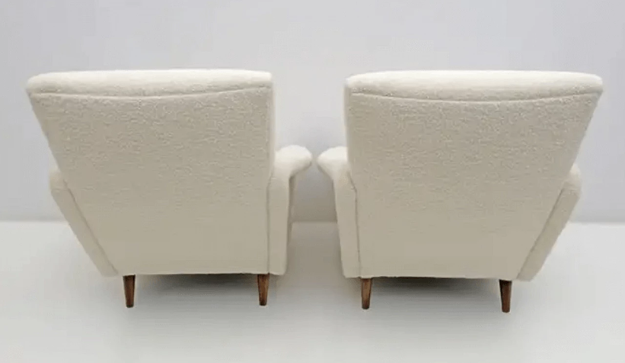 Pair of Gio Ponti's Distex 807 style armchairs, 1980s 9