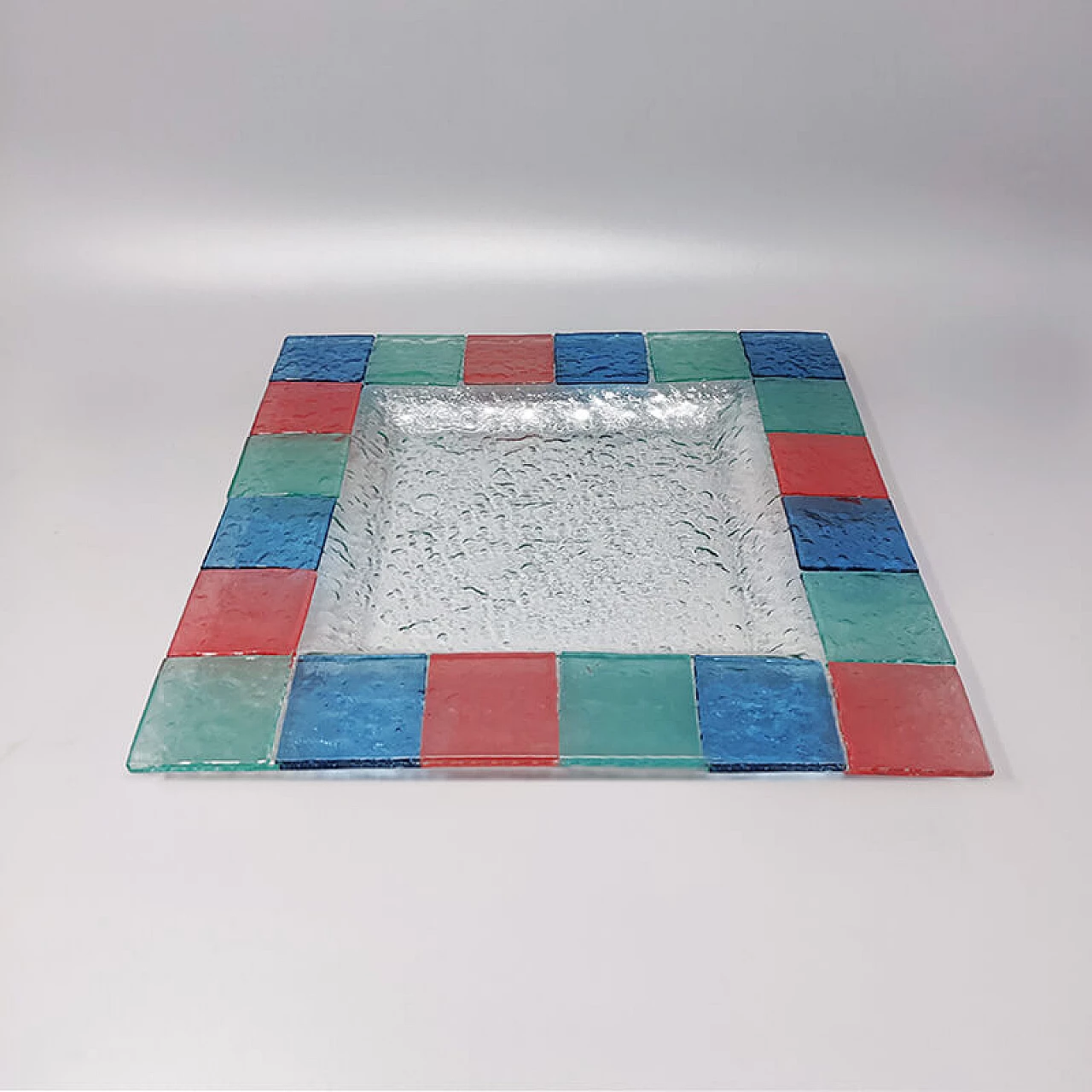 Square Murano glass tray by Dogi, 1960s 1