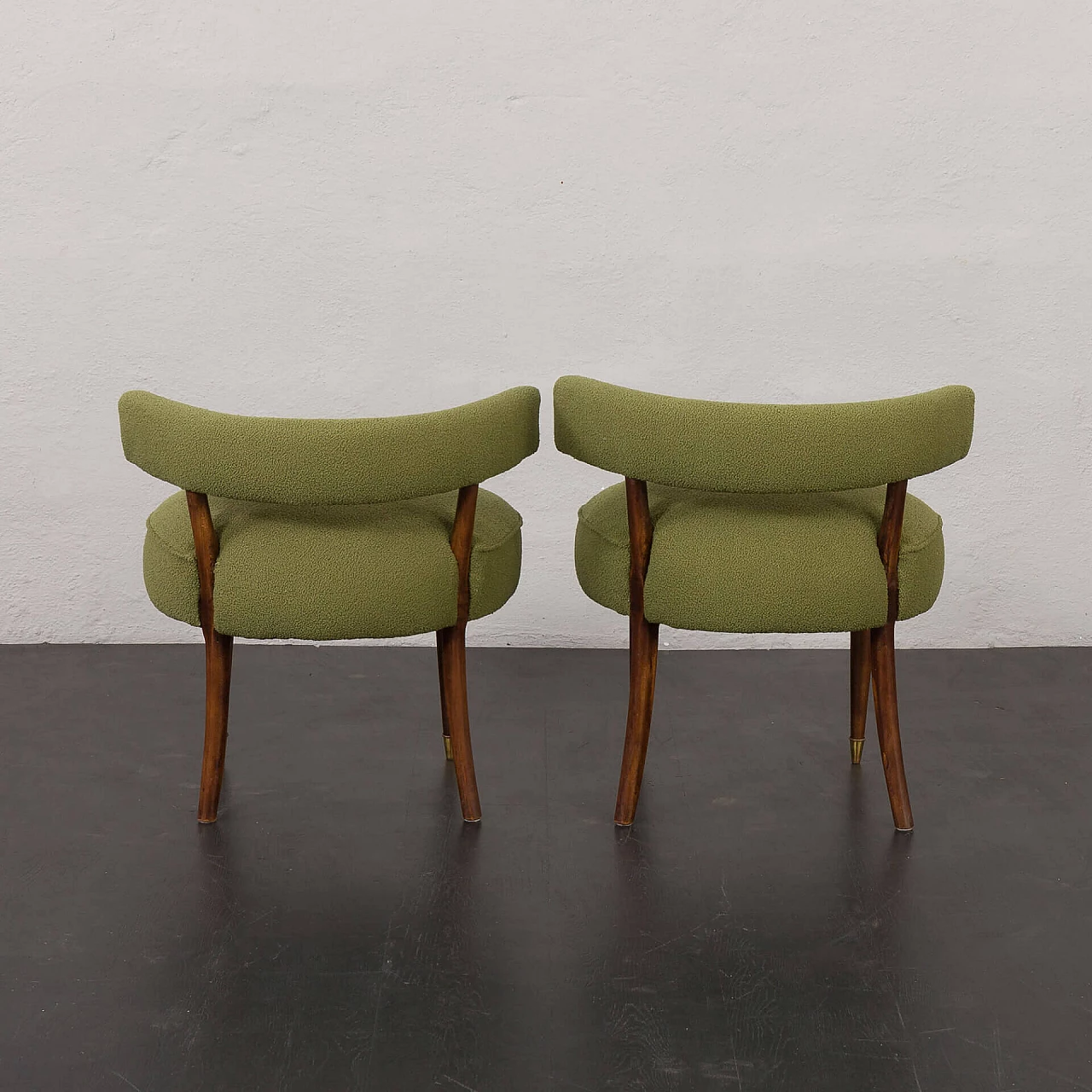 Pair of stools in Gio Ponti style, 1950s 9