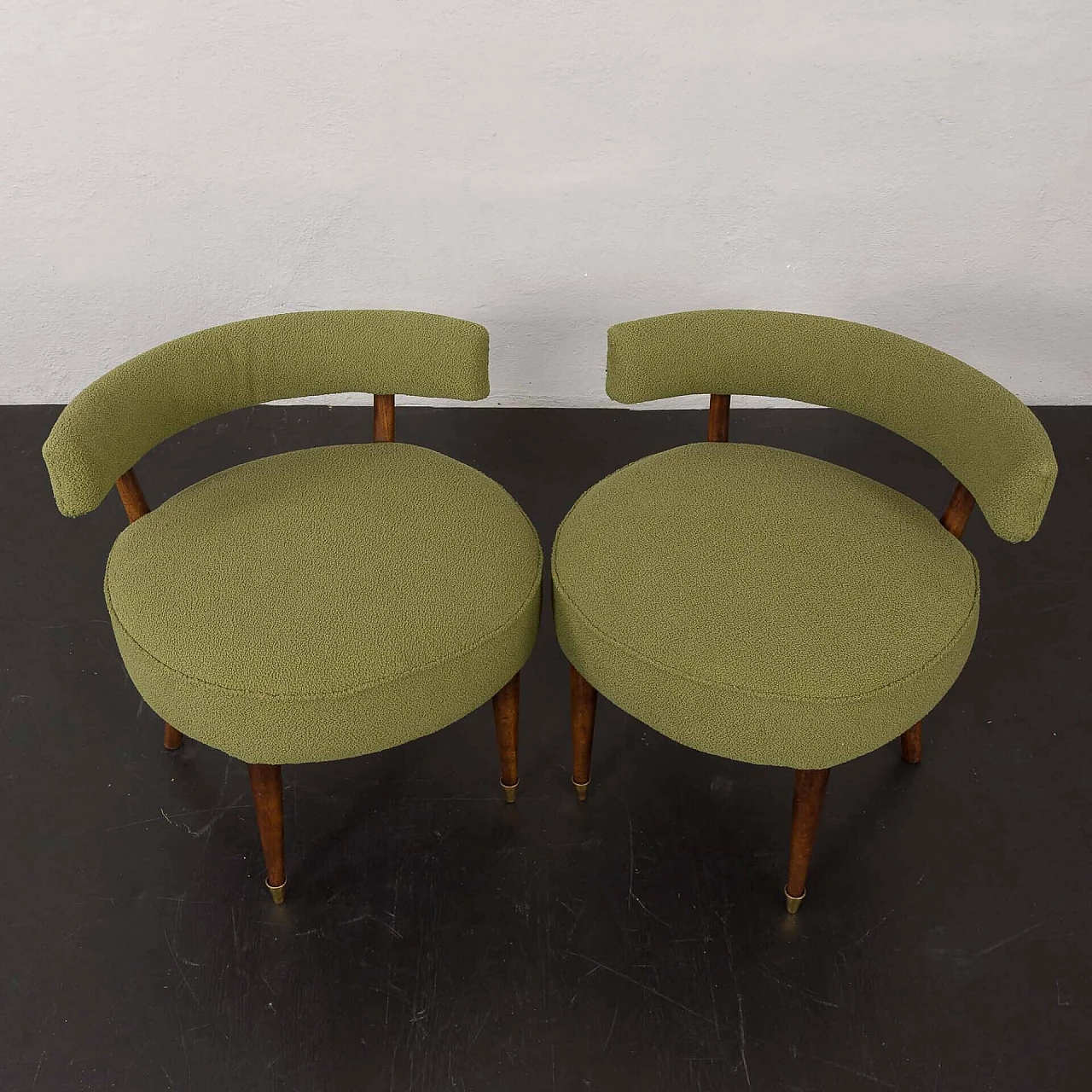 Pair of stools in Gio Ponti style, 1950s 11