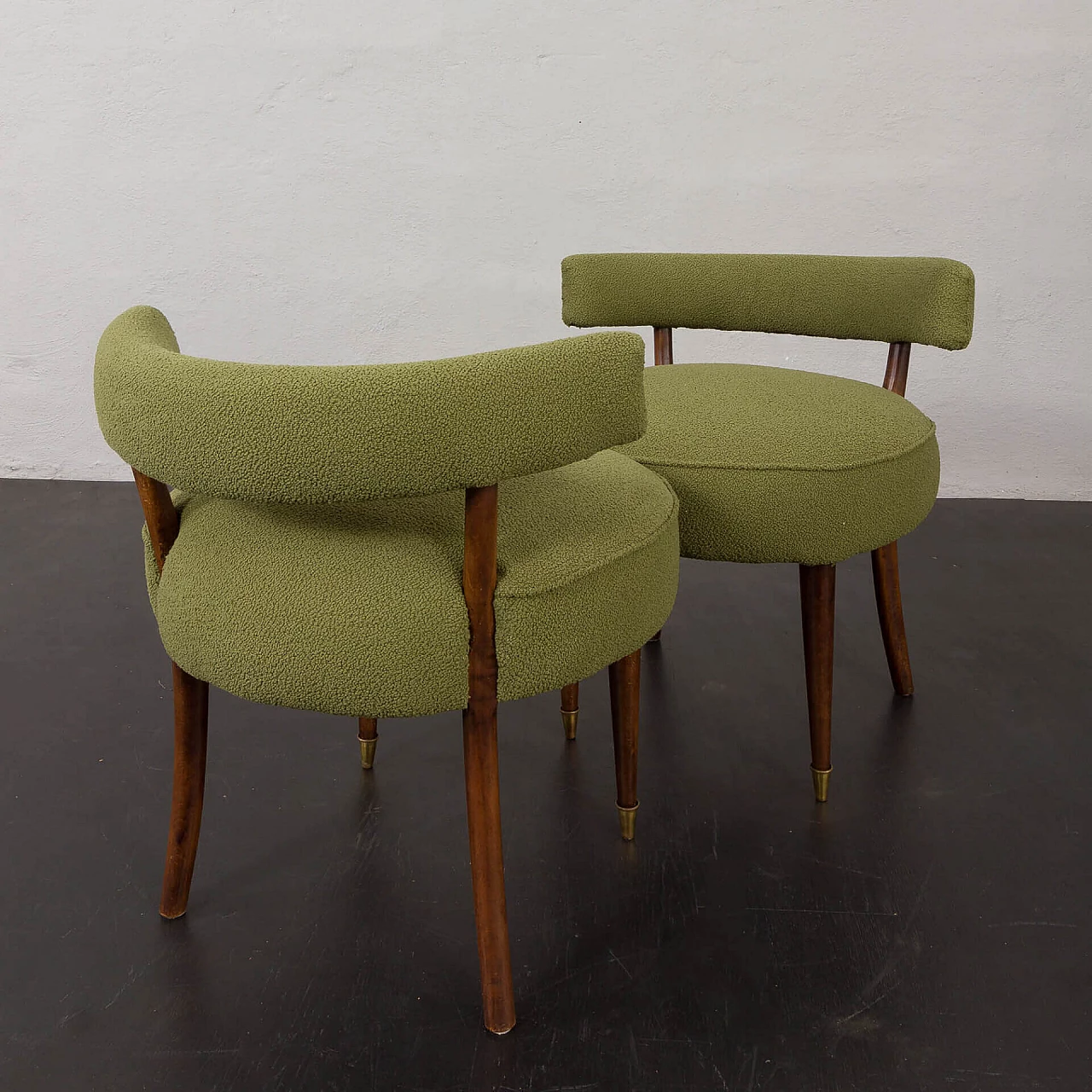 Pair of stools in Gio Ponti style, 1950s 16