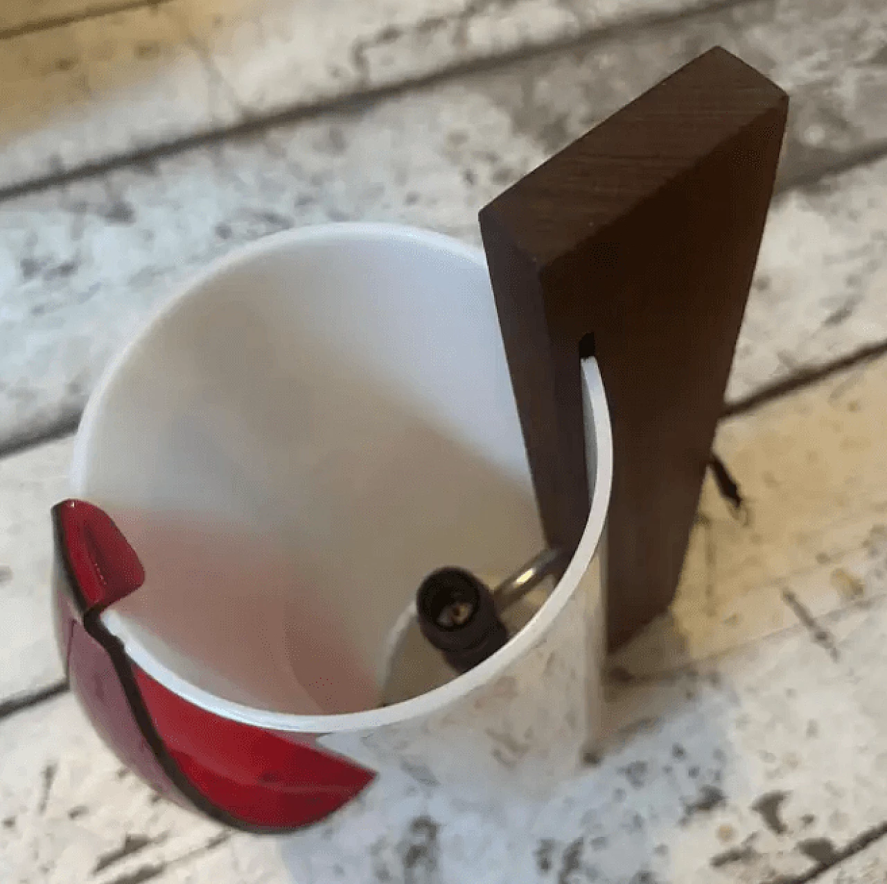 Coppia di lampade da parete in legno e plexiglass di Stilux, metà '900 3