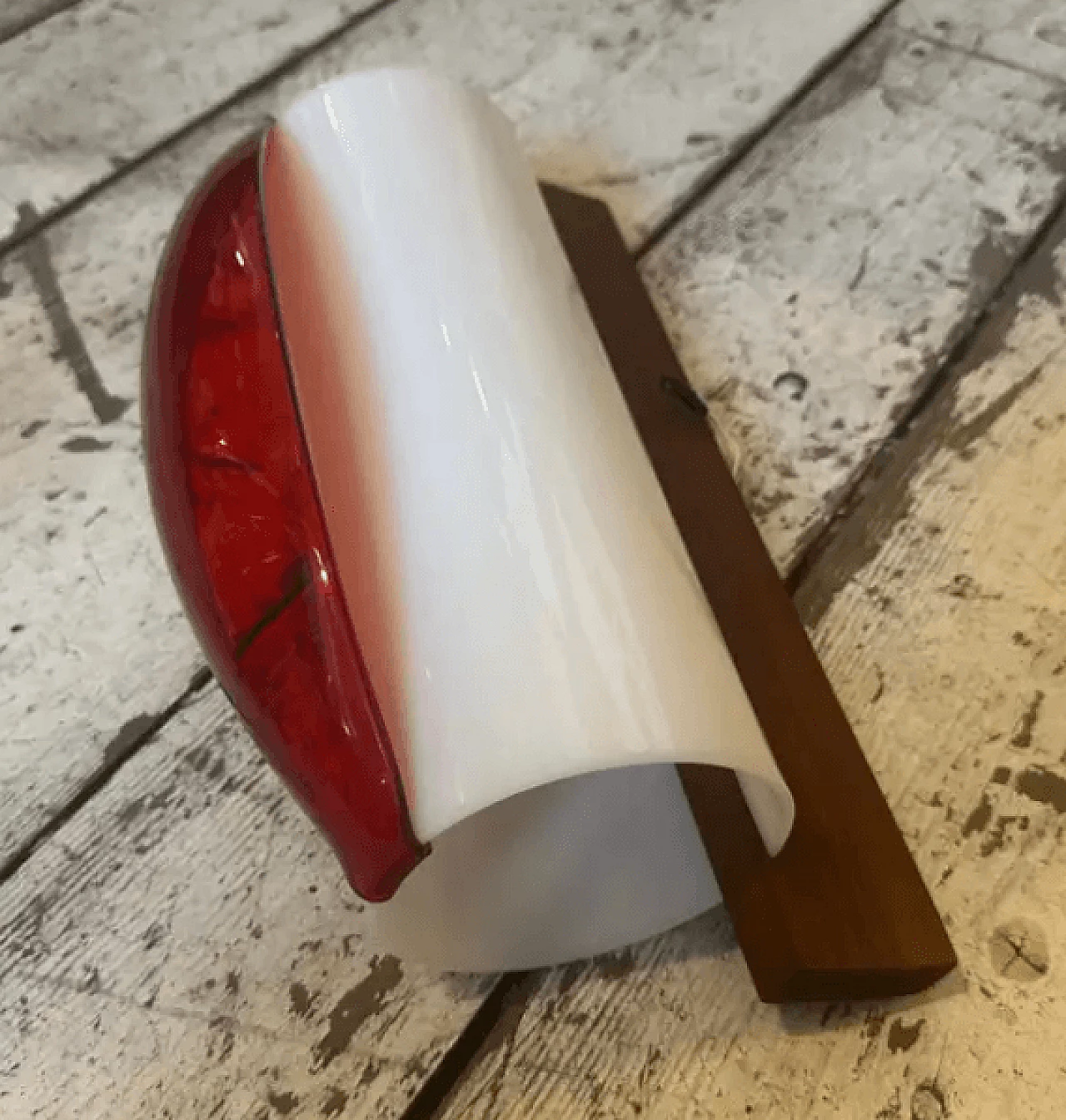 Coppia di lampade da parete in legno e plexiglass di Stilux, metà '900 4