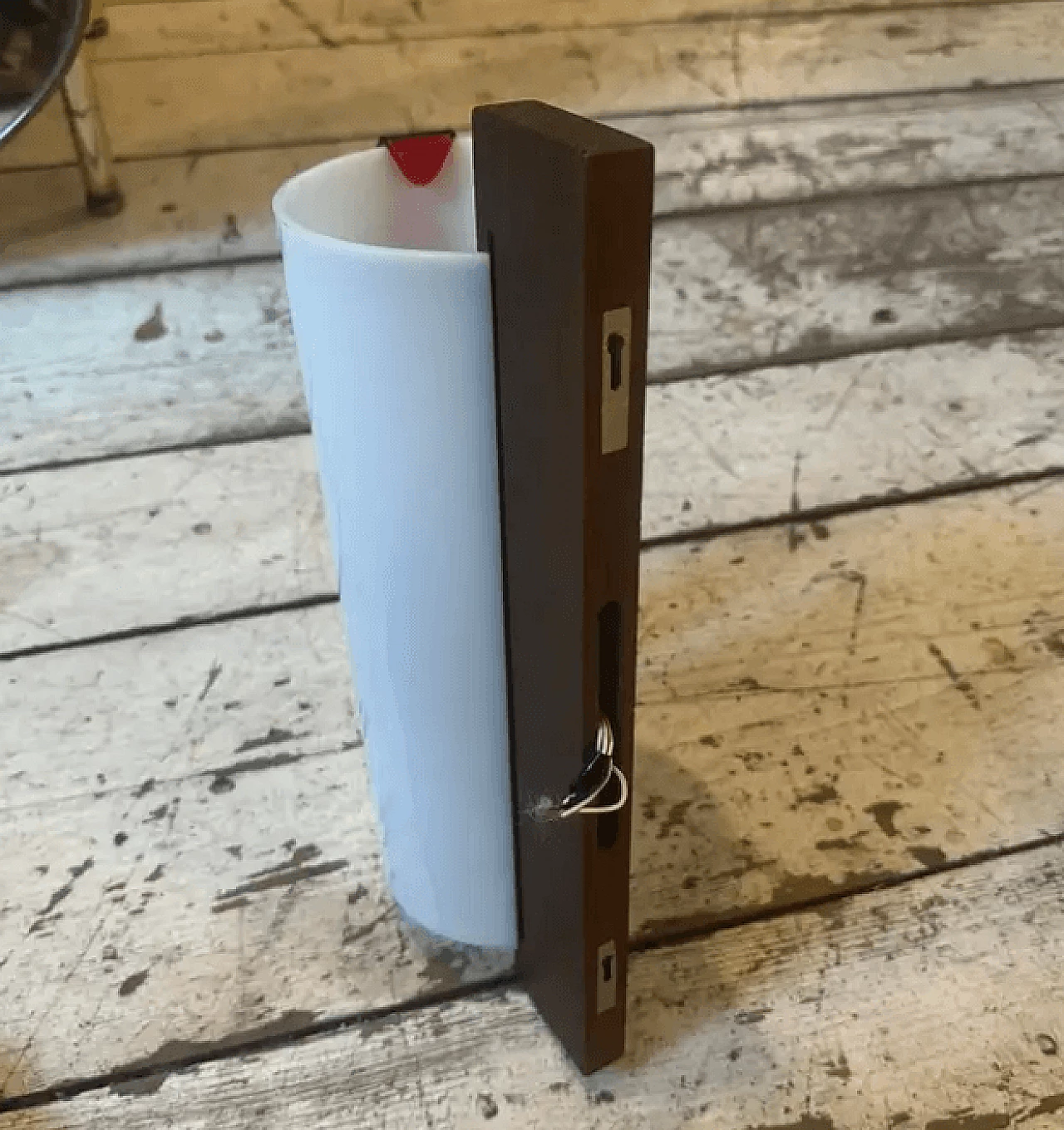 Coppia di lampade da parete in legno e plexiglass di Stilux, metà '900 8