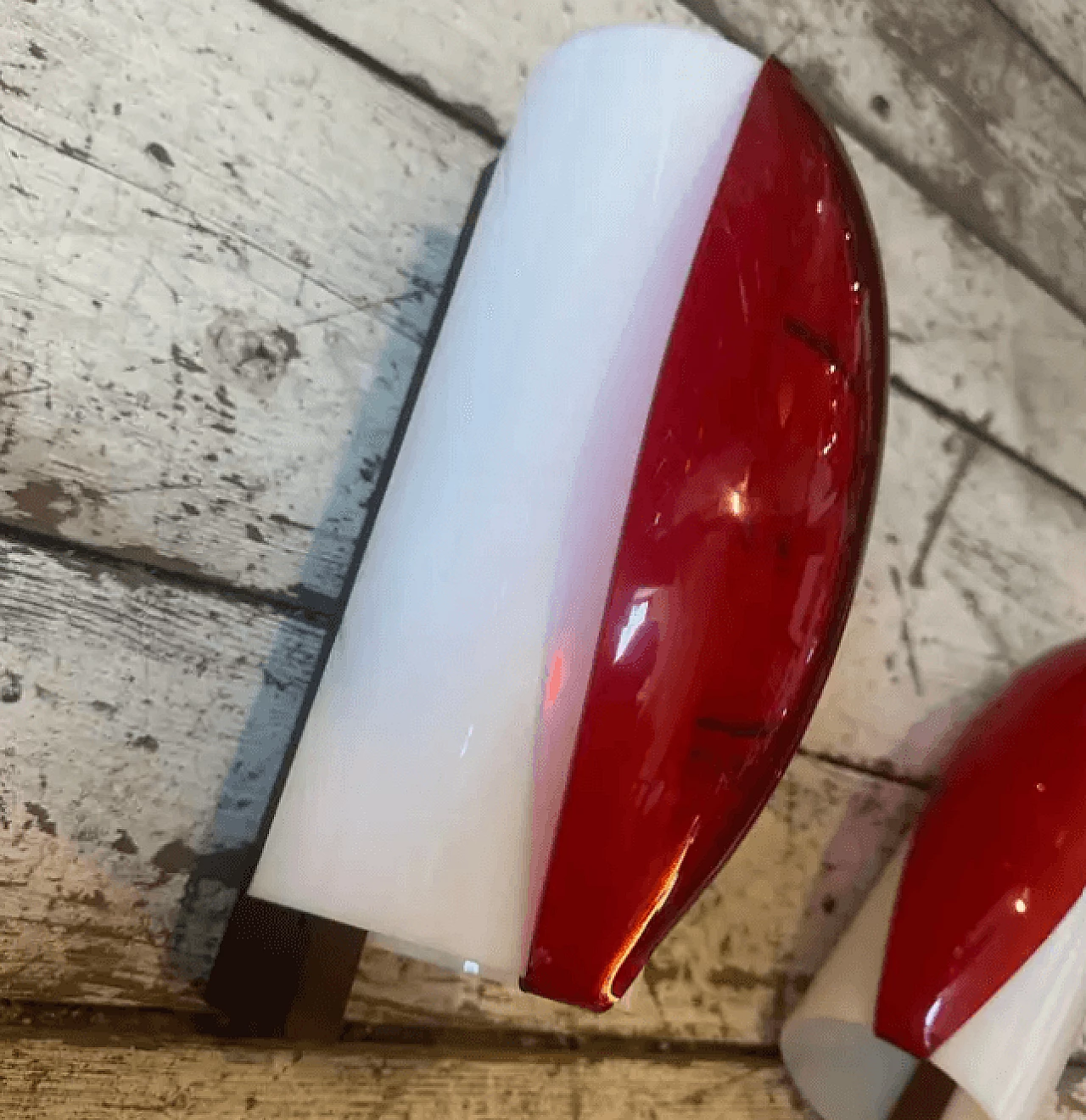 Coppia di lampade da parete in legno e plexiglass di Stilux, metà '900 11