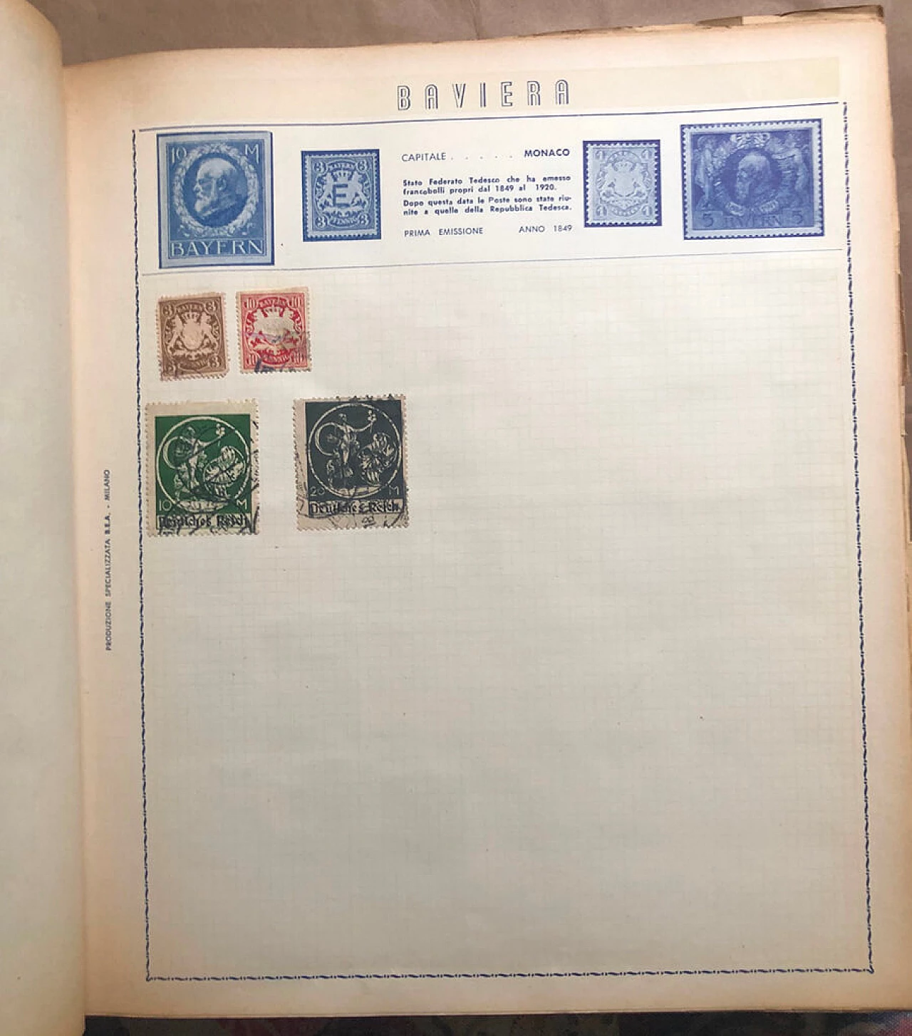 Libro di raccolta di francobolli del mondo, inizio '900 5