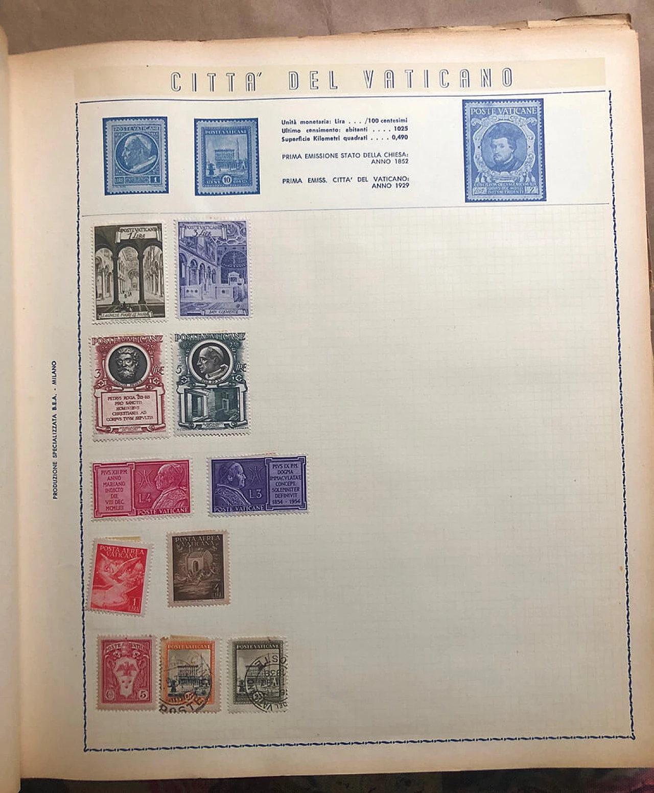 Libro di raccolta di francobolli del mondo, inizio '900 8