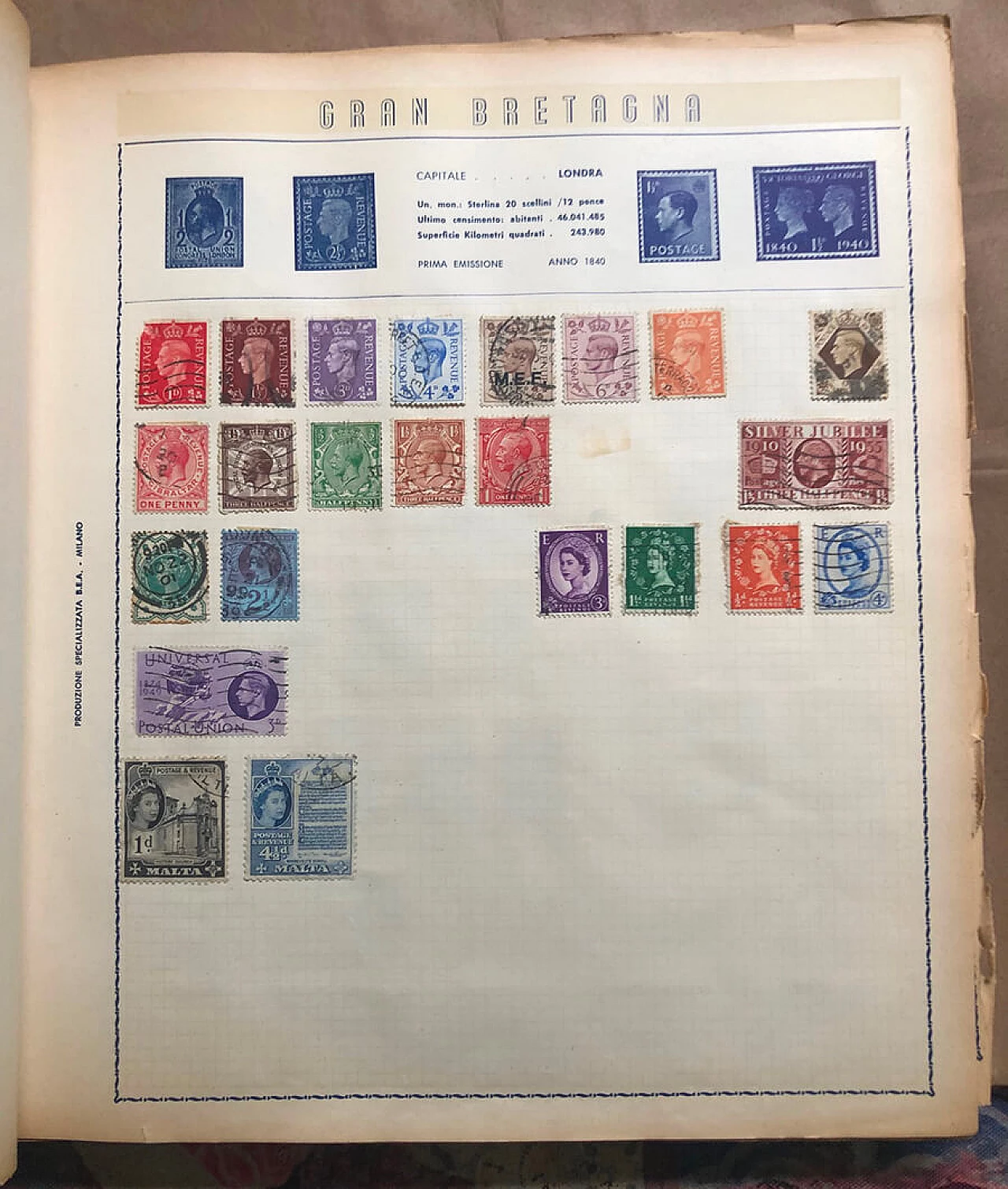 Libro di raccolta di francobolli del mondo, inizio '900 10