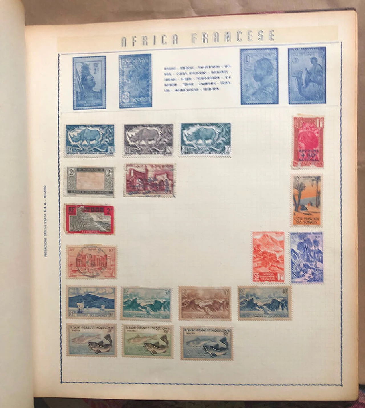 Libro di raccolta di francobolli del mondo, inizio '900 19