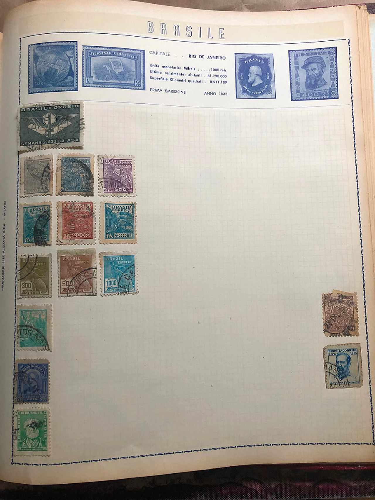 Libro di raccolta di francobolli del mondo, inizio '900 23