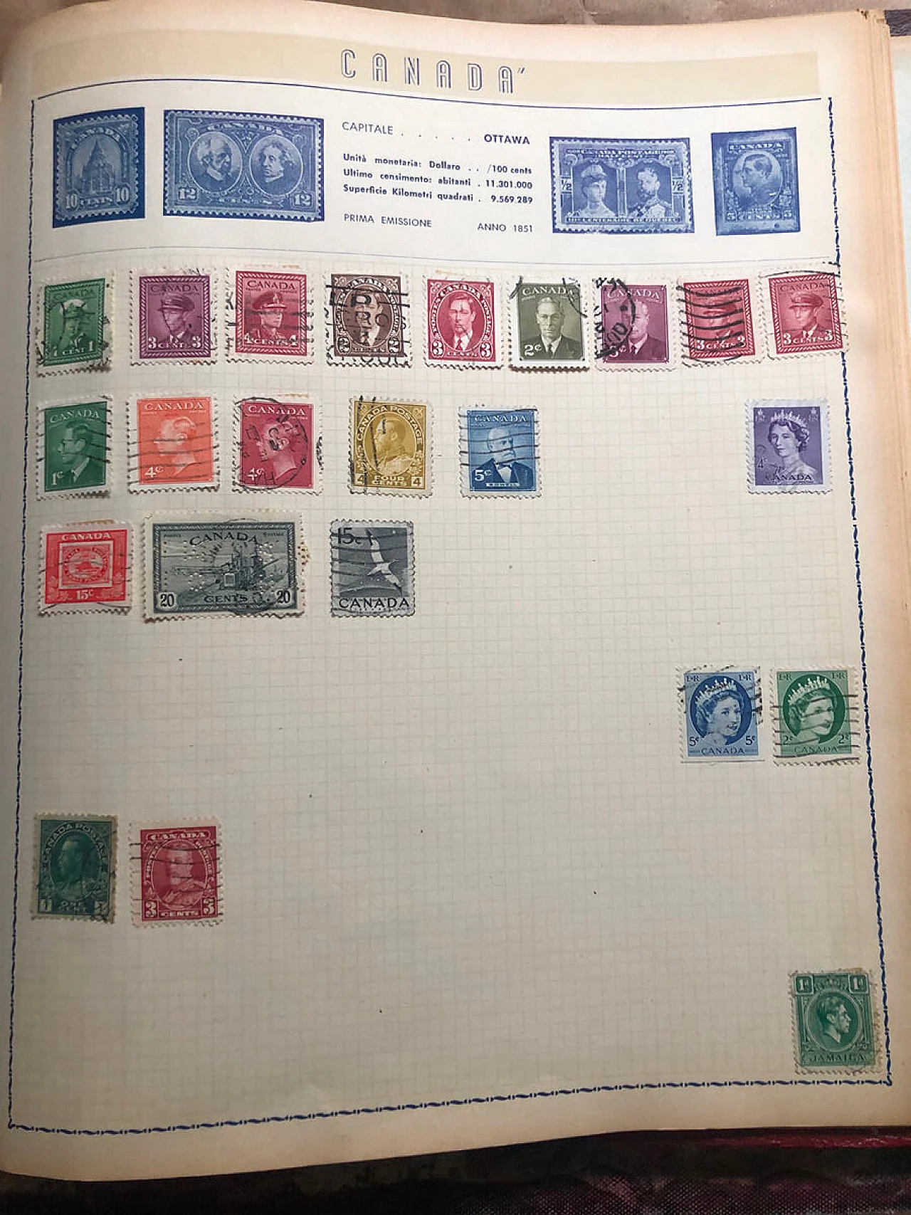 Libro di raccolta di francobolli del mondo, inizio '900 24