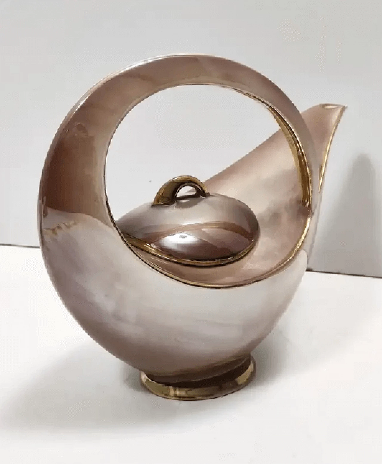 Coloured ceramic breakfast service of 22 pieces by Italo Casini, 1950s 10