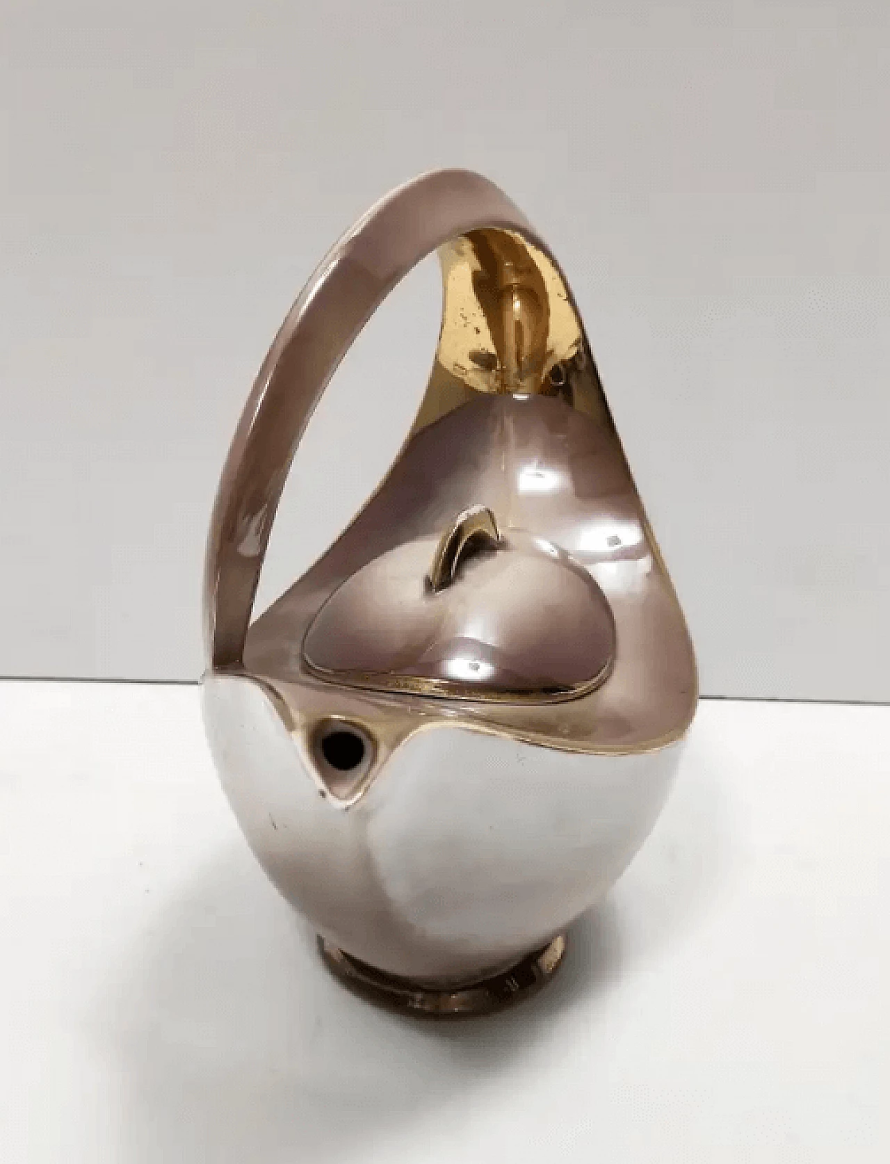 Coloured ceramic breakfast service of 22 pieces by Italo Casini, 1950s 11