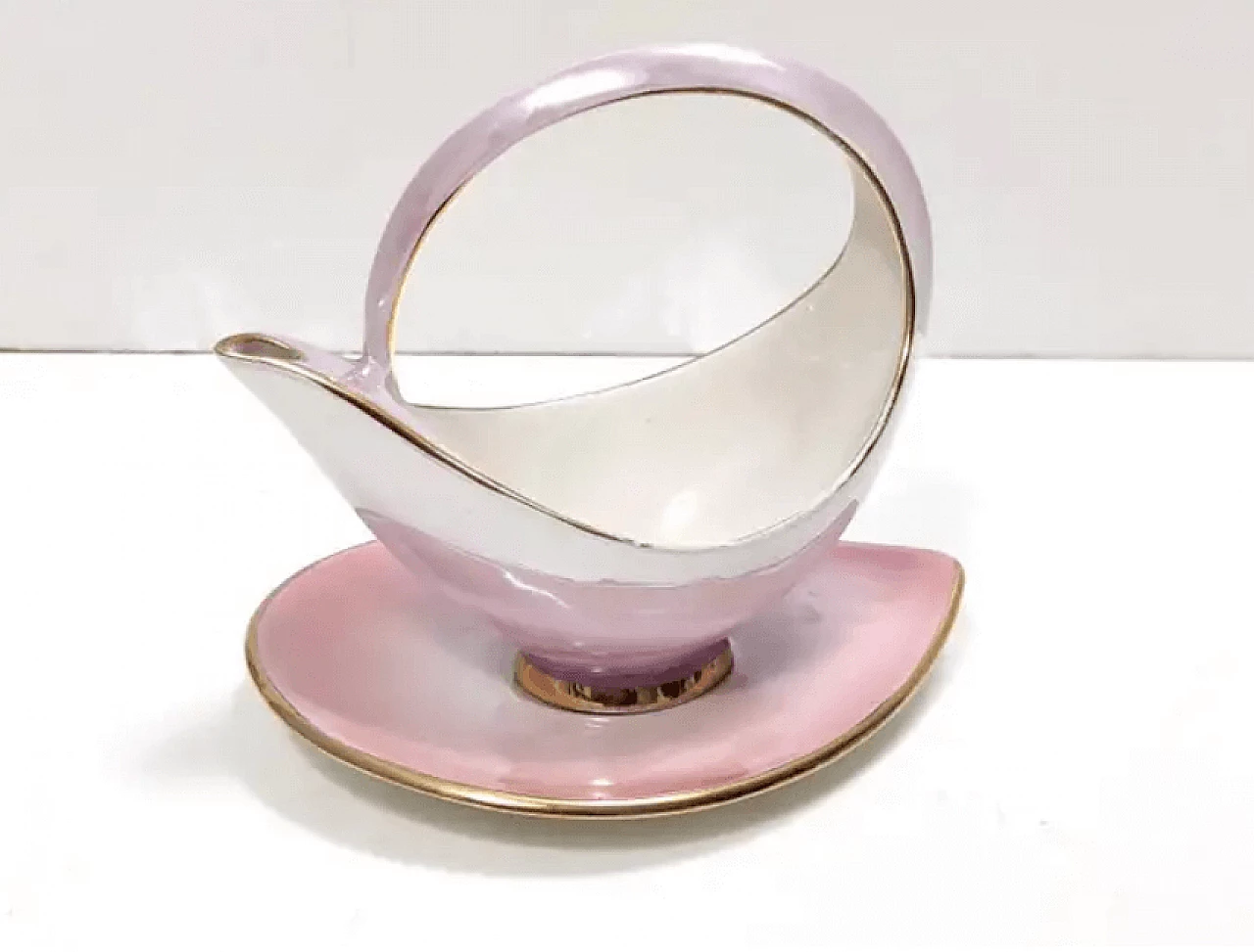 Coloured ceramic breakfast service of 22 pieces by Italo Casini, 1950s 12