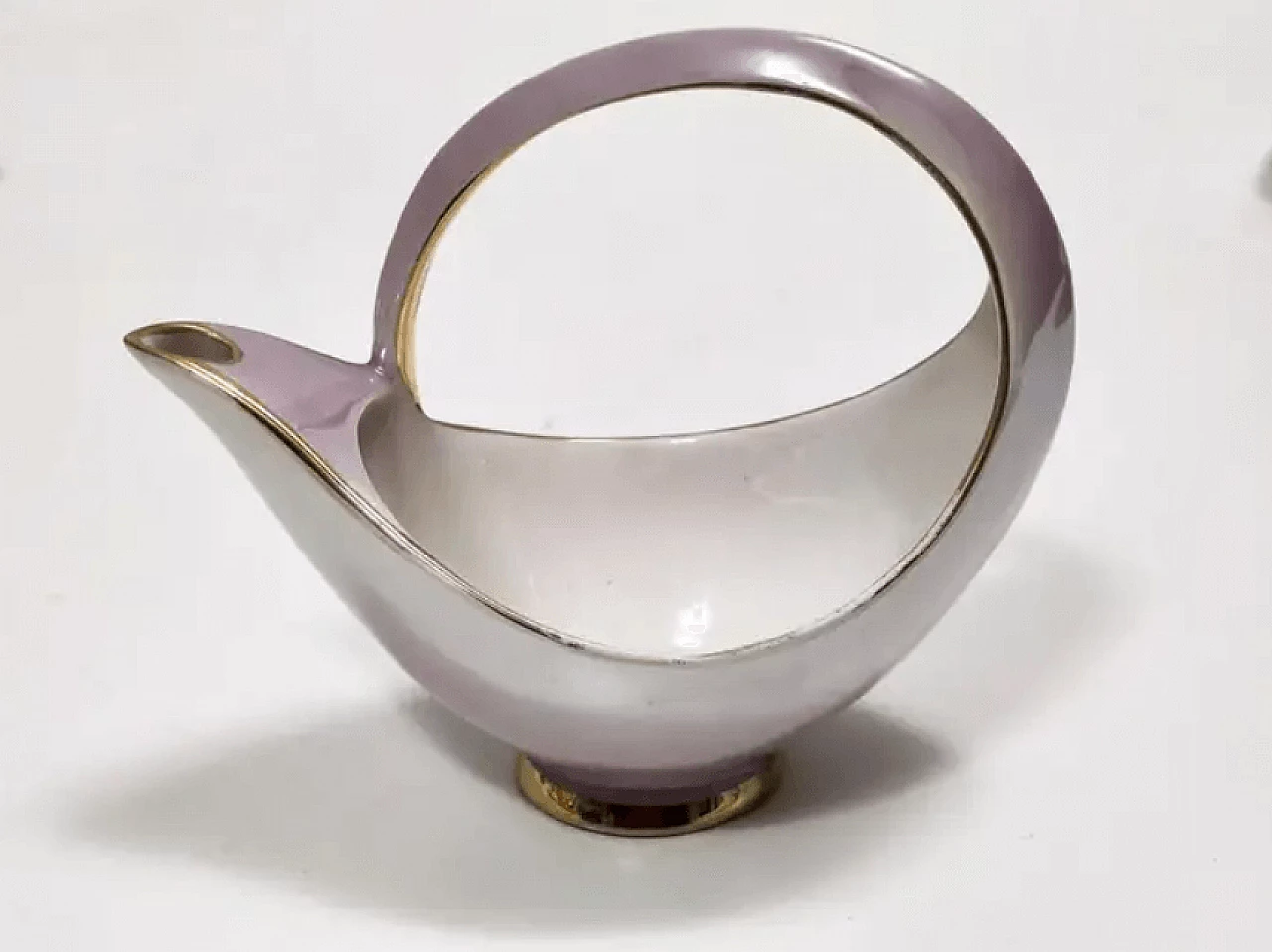 Coloured ceramic breakfast service of 22 pieces by Italo Casini, 1950s 15