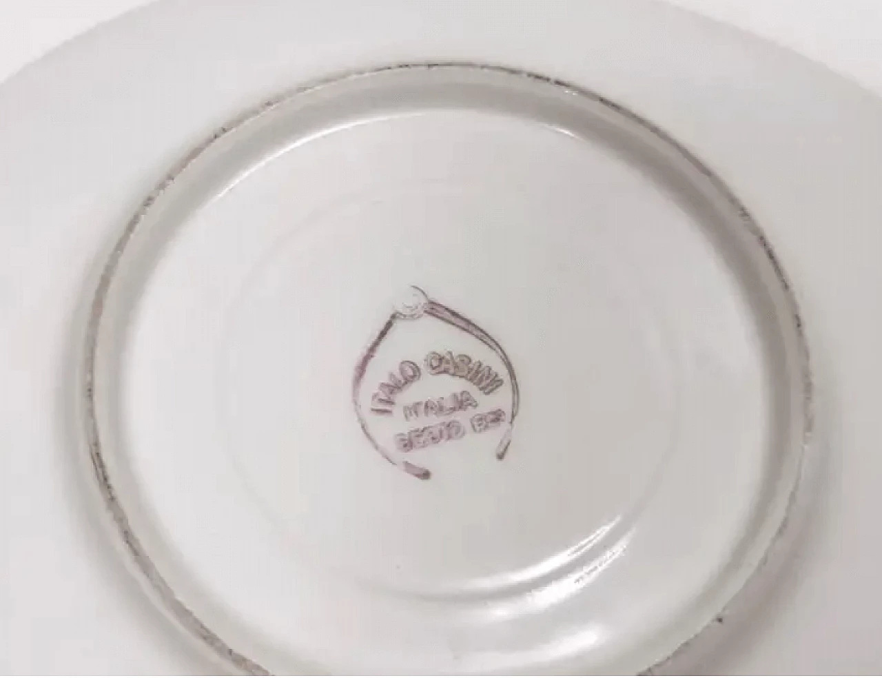 Coloured ceramic breakfast service of 22 pieces by Italo Casini, 1950s 20