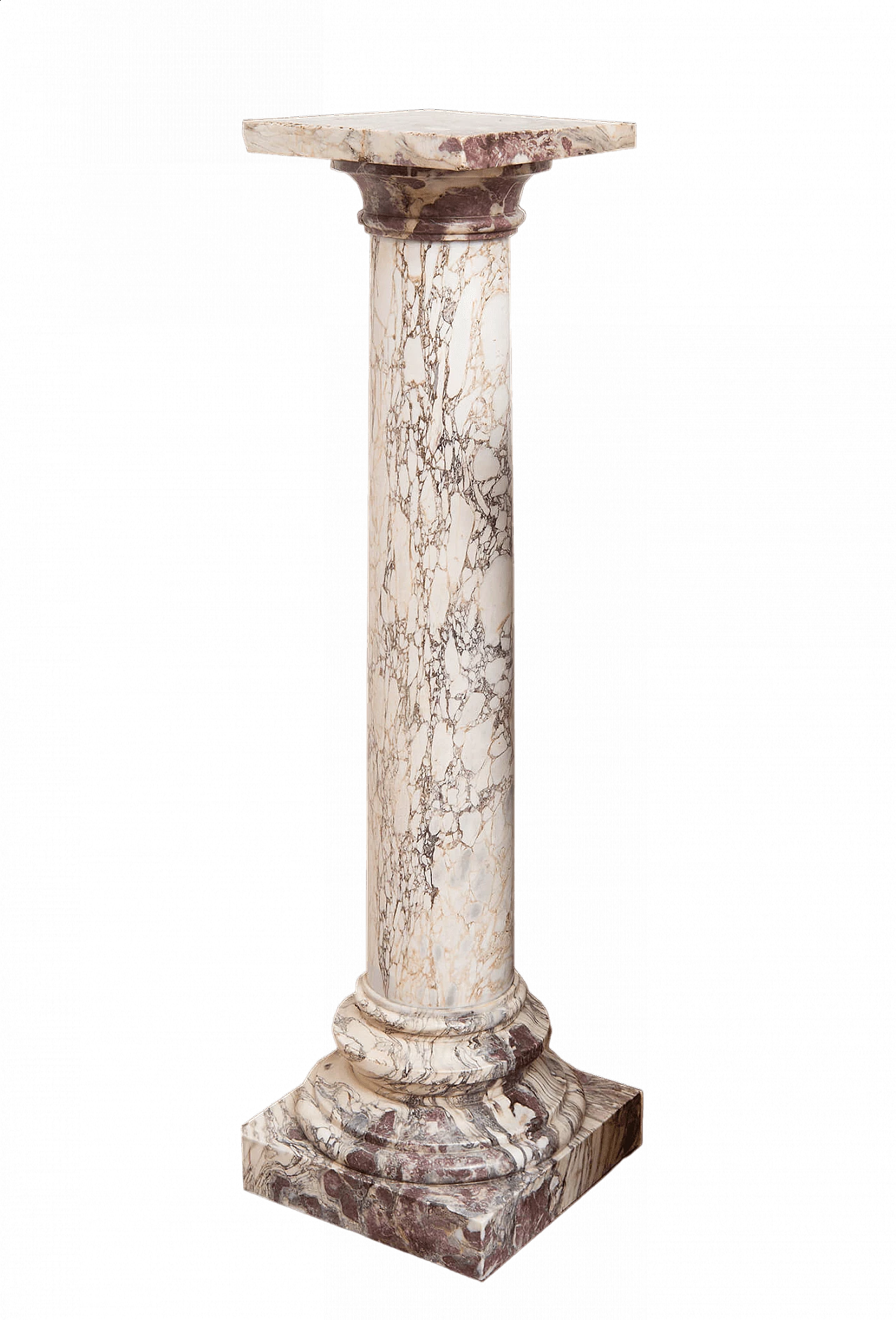 Roman column in Fiordipesco marble, early 19th century 4