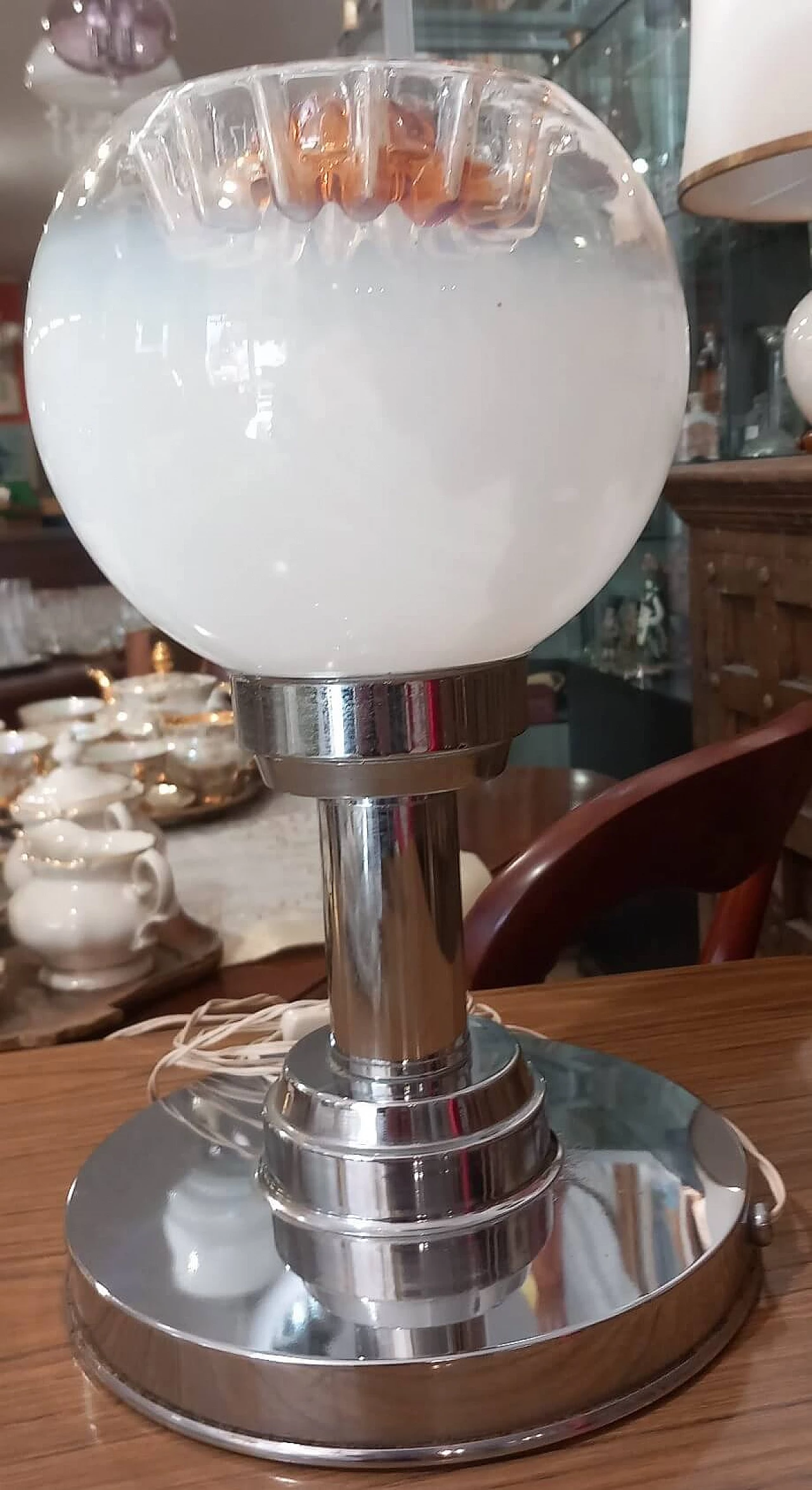 Lampada da tavolo di Toni Zuccheri per Mazzega, anni '70 1