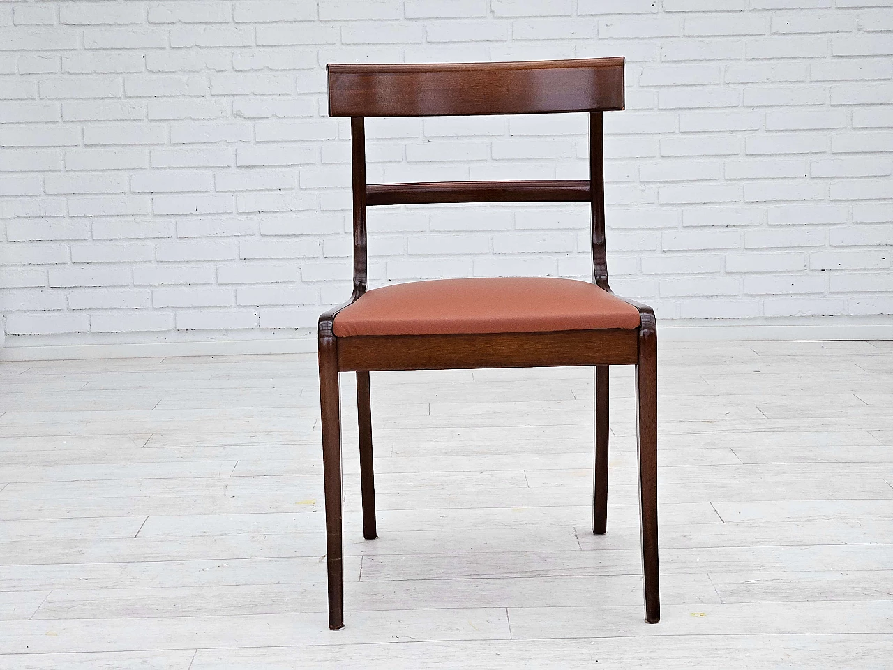 6 Danish teak and leather dining chairs by E. Rogild for Ørum Stolefabrik, 1970s 6