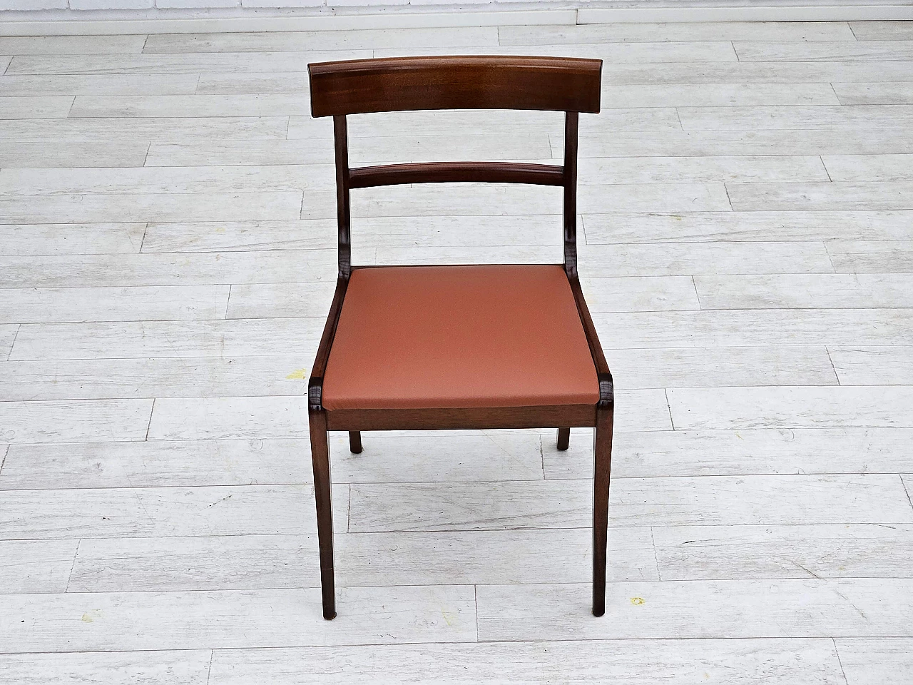 6 Danish teak and leather dining chairs by E. Rogild for Ørum Stolefabrik, 1970s 7