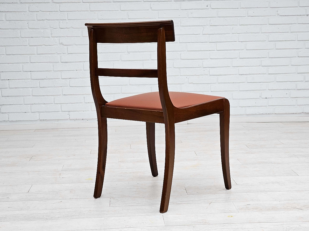 6 Danish teak and leather dining chairs by E. Rogild for Ørum Stolefabrik, 1970s 10