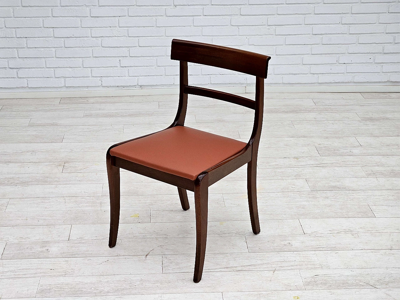 6 Danish teak and leather dining chairs by E. Rogild for Ørum Stolefabrik, 1970s 14