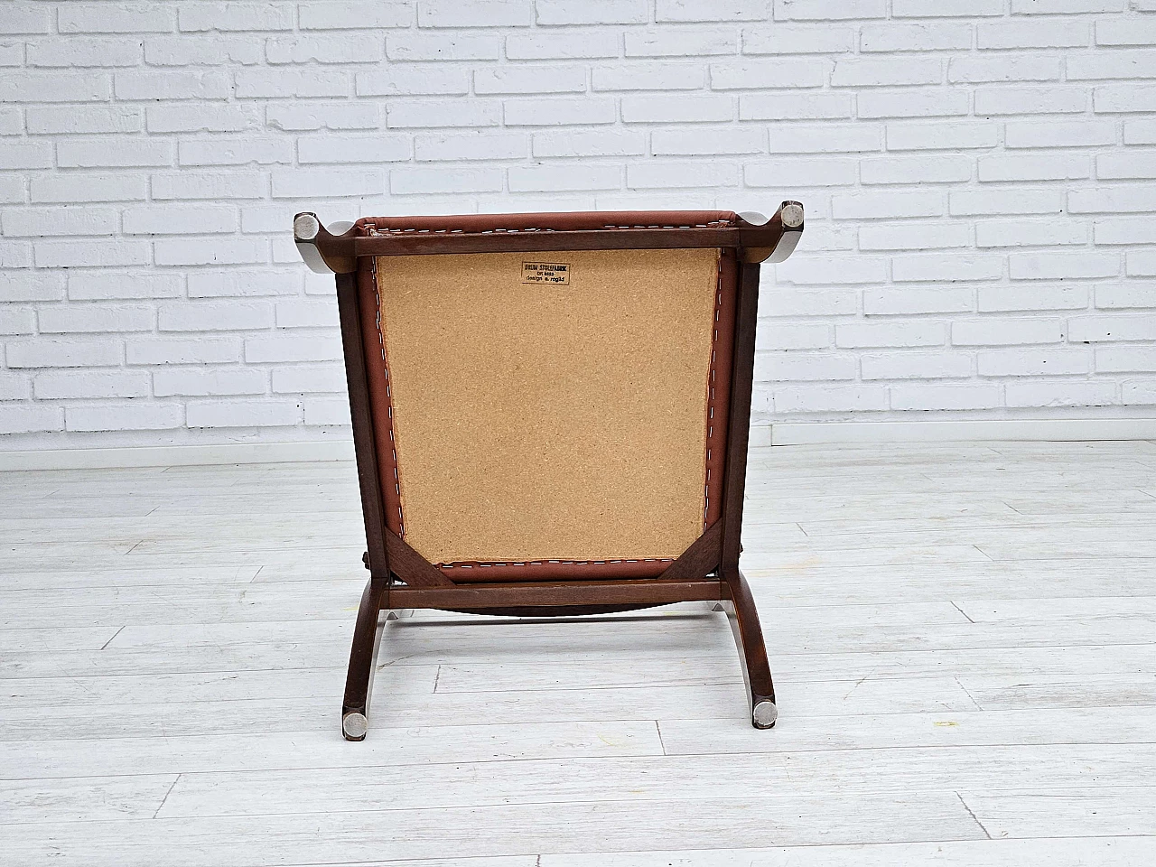 6 Danish teak and leather dining chairs by E. Rogild for Ørum Stolefabrik, 1970s 15