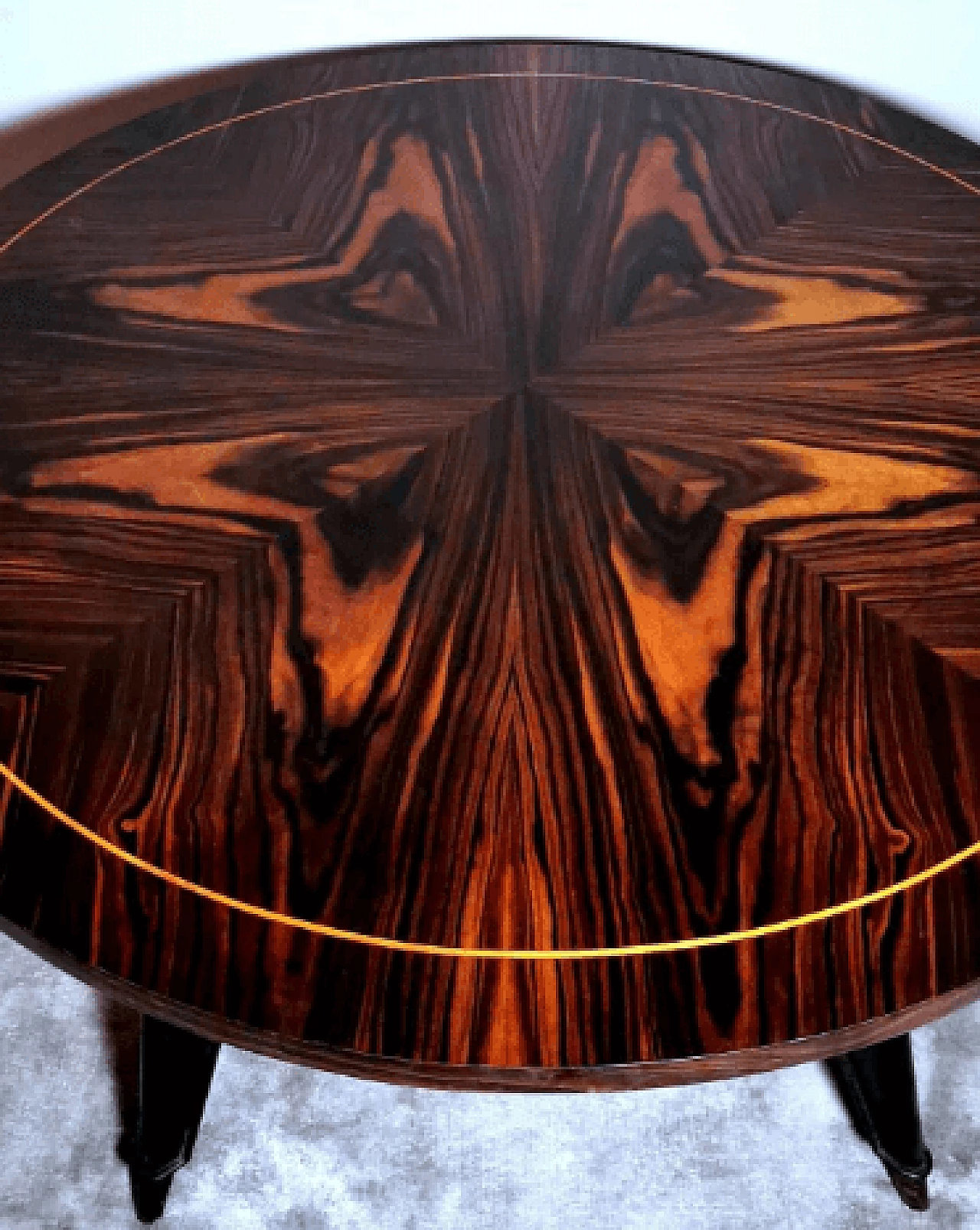 Sapele-root veneered coffee table in the style of Ico Parisi, 1950s 7