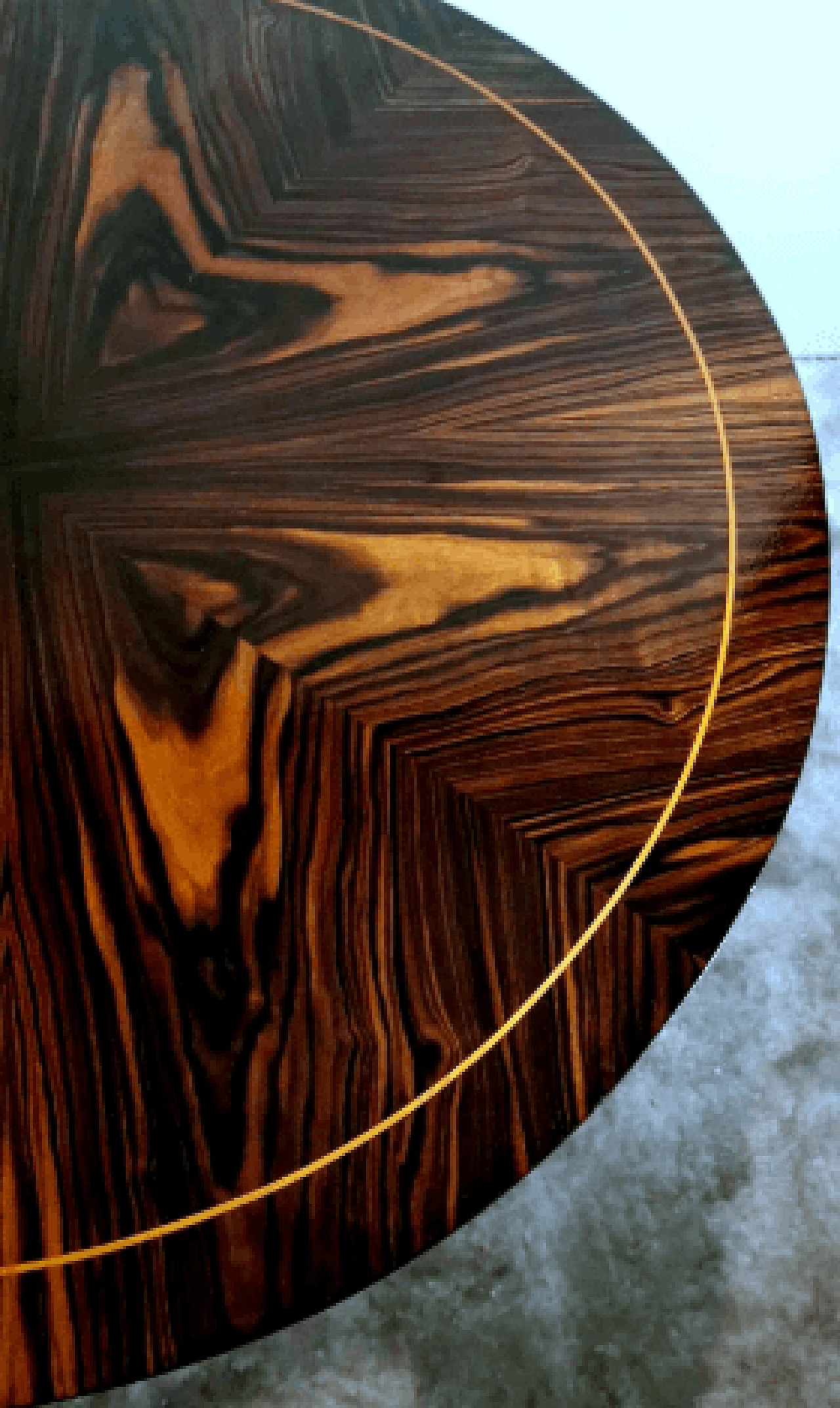 Sapele-root veneered coffee table in the style of Ico Parisi, 1950s 10