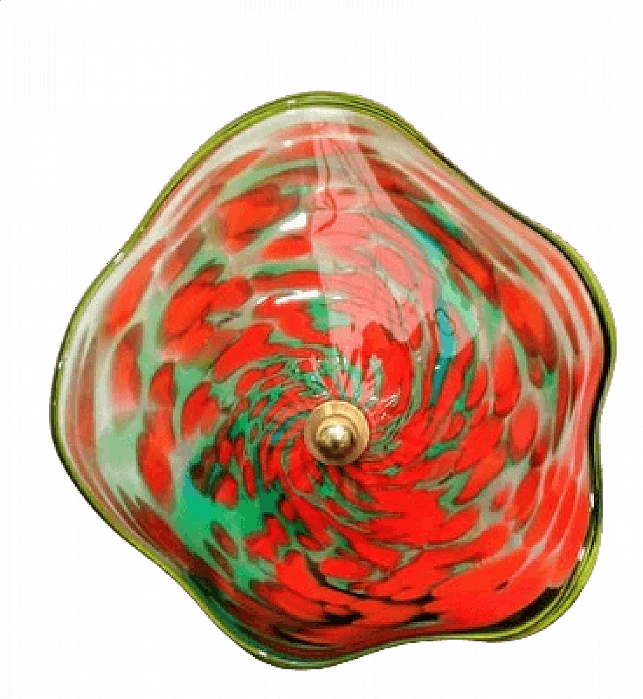 Murano glass wall sconce with Murrine, 1980s 34