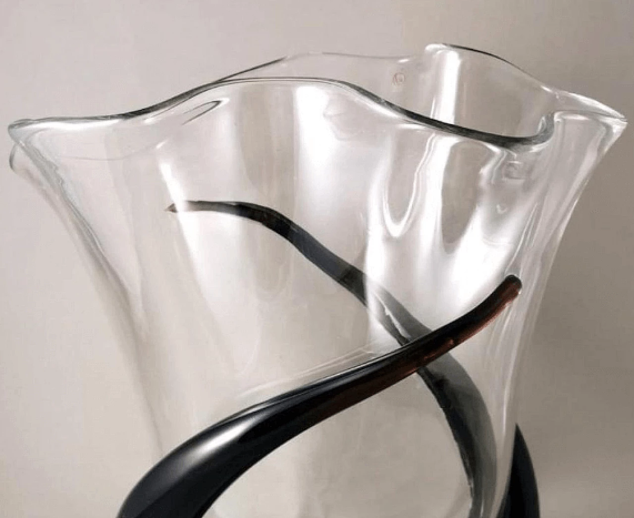 Murano glass vase by Artigianato Muranese, 1990s 8