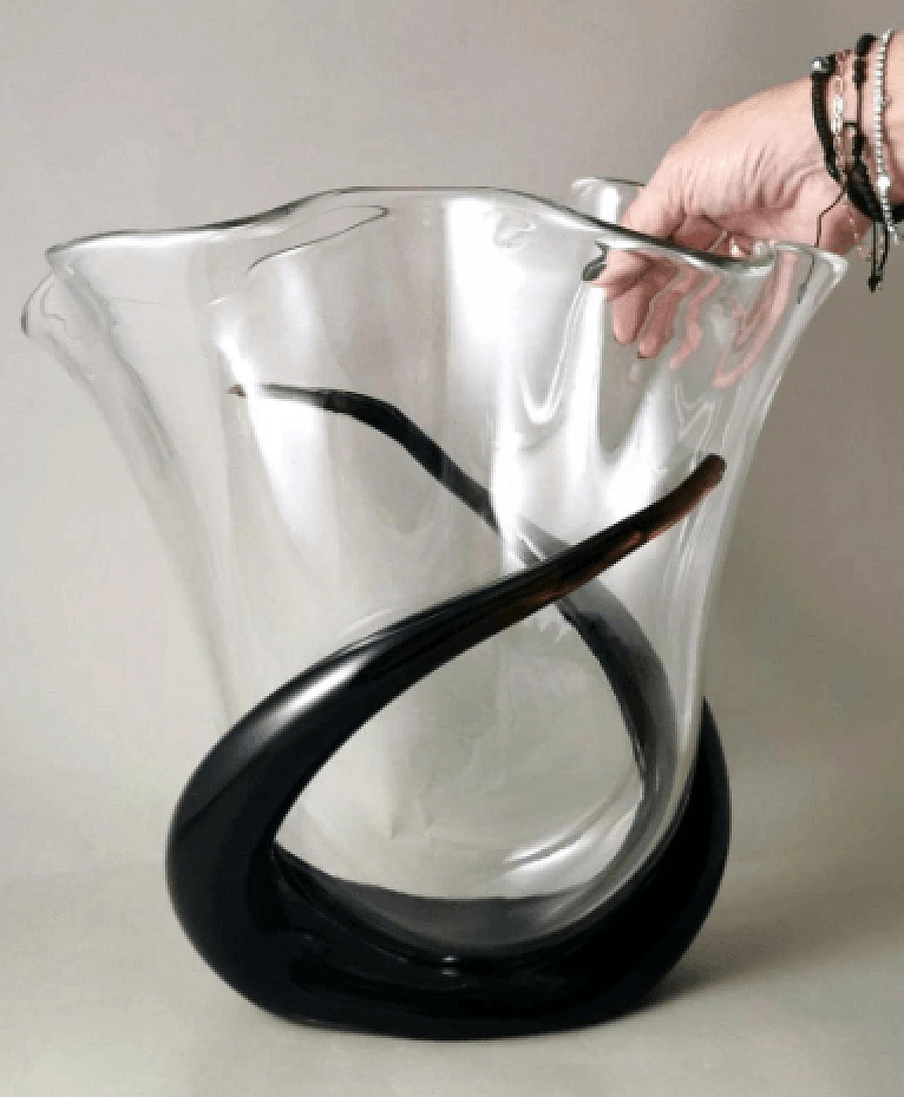 Murano glass vase by Artigianato Muranese, 1990s 15