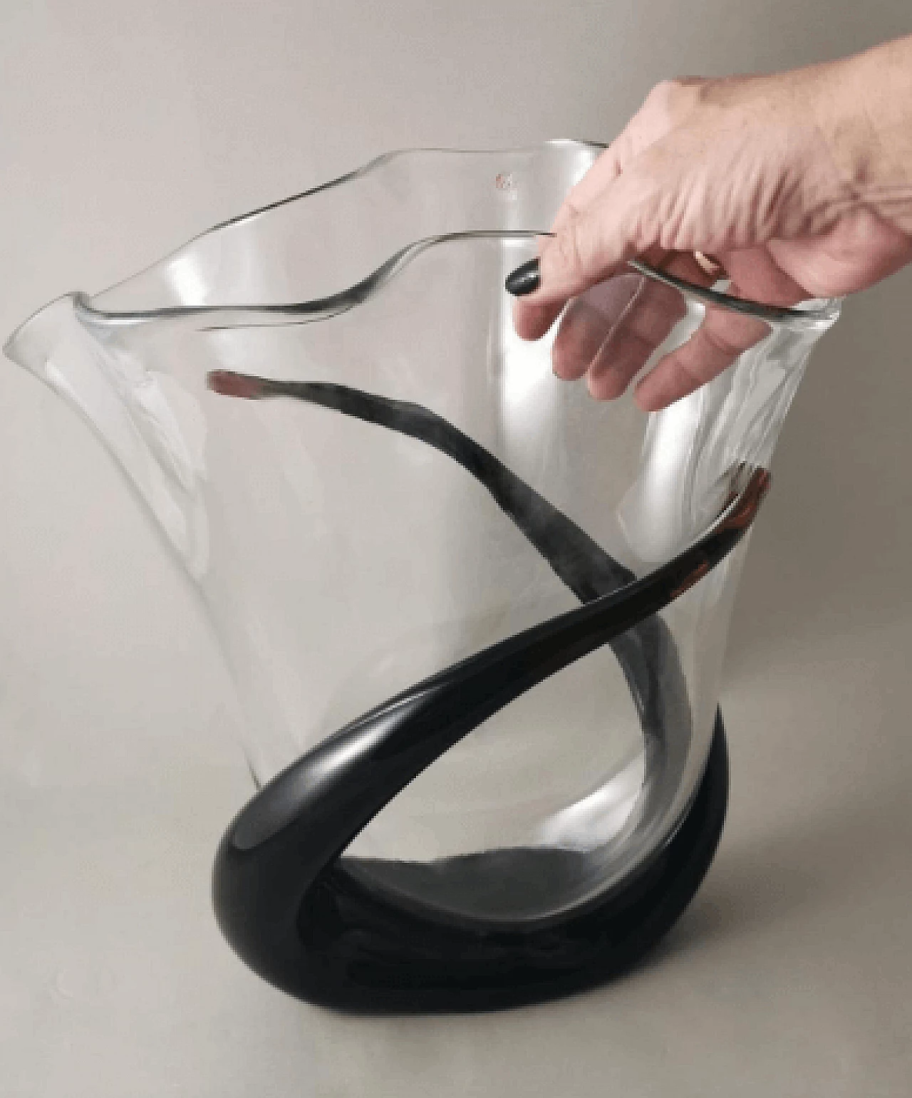 Murano glass vase by Artigianato Muranese, 1990s 16