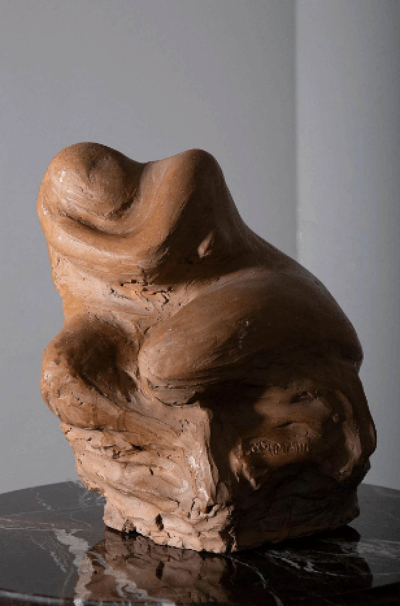 Compiani, anthropomorphic figure, terracotta sculpture, 1970s 2