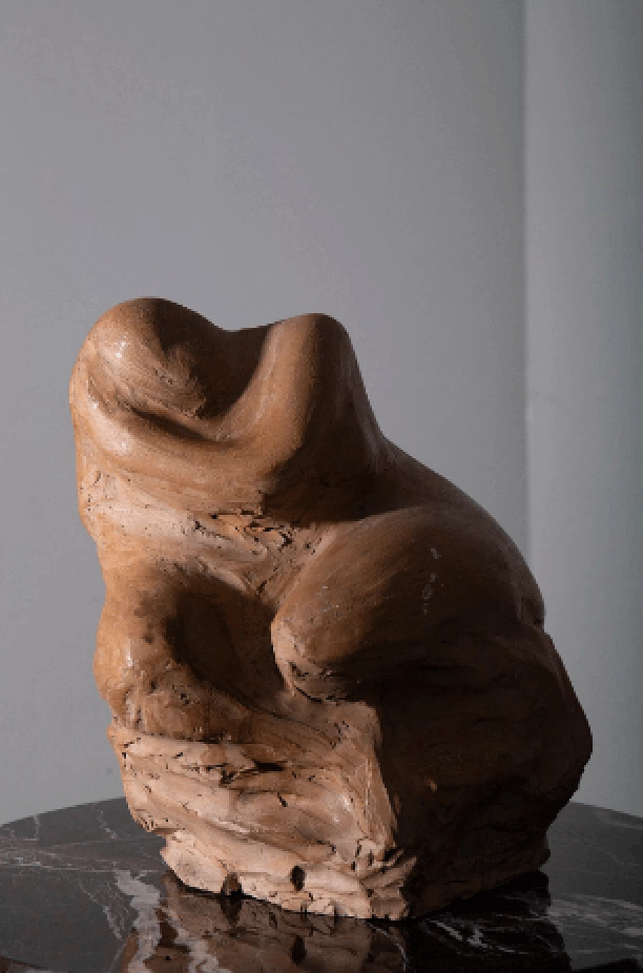 Compiani, anthropomorphic figure, terracotta sculpture, 1970s 4